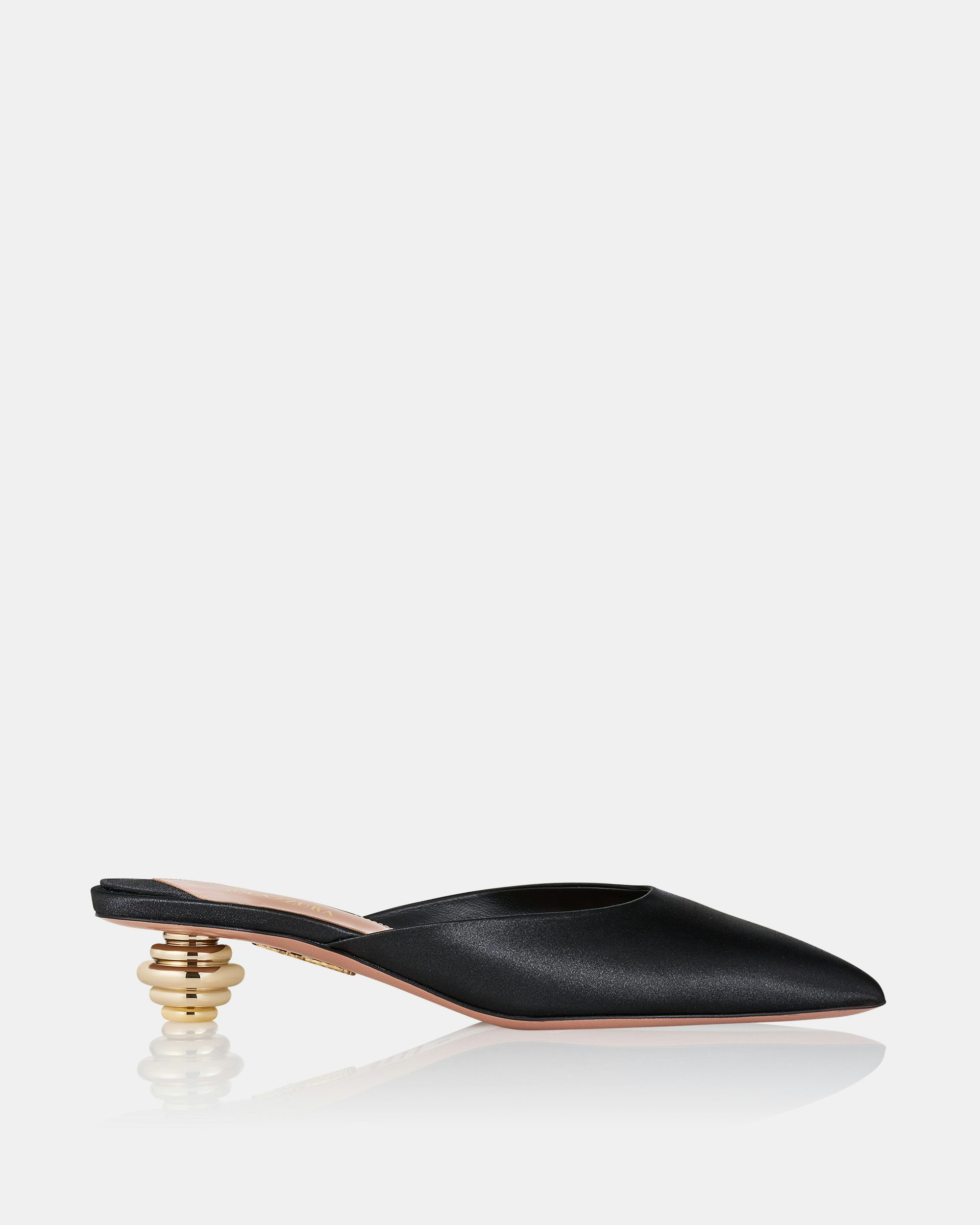 AQUAZZURA/アクアズーラ Alex Jewel Mule 35 BLACK Aquazzura@ Official