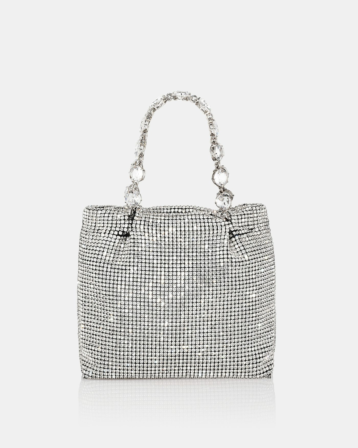 Crystal Galactic Mini Tote SILVER Aquazzura@ Official