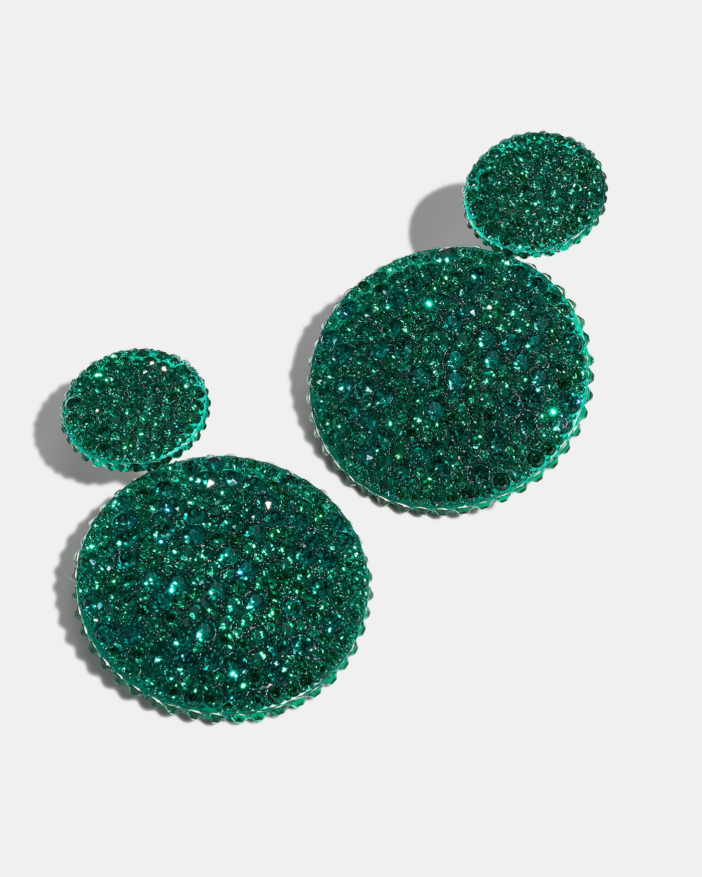 Crystal Lover Earrings PALLADIUM/EMERALD 1