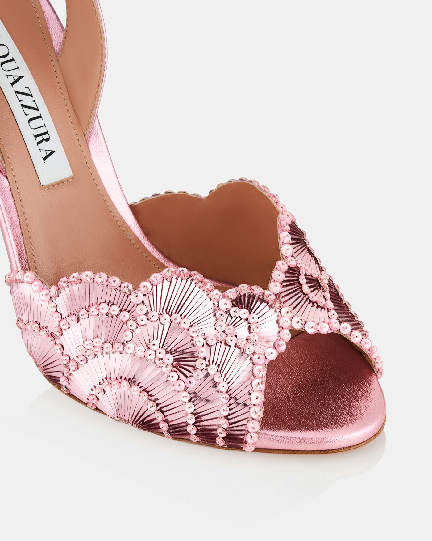 The Drop Women's Aimee Spiral Heel Sandal - Pink/Gold Ombre, 3 Inch Heel, Square Toe, Special Occasion