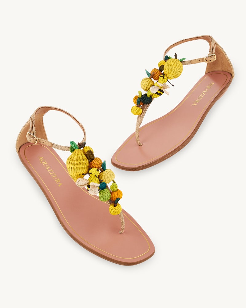 50+ Scarpe da comprare assolutamente con i saldi estivi! 100 Citrus Punch Sandal Flat BEIGE 3