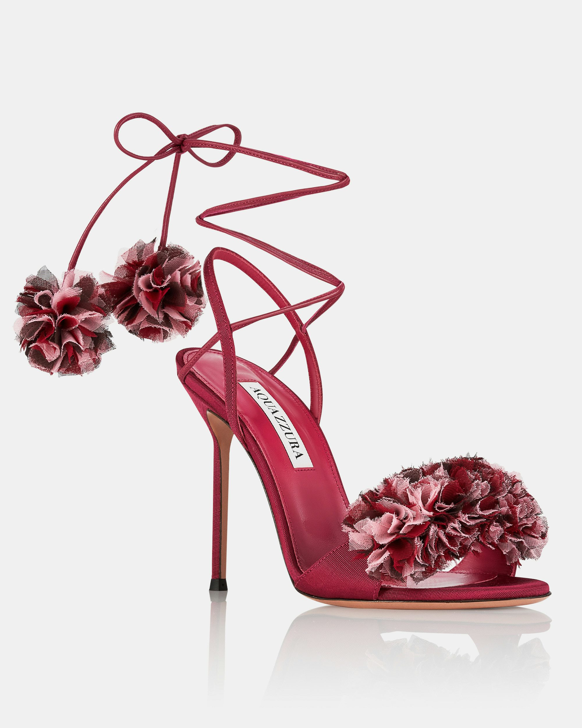 Cherry Kiss Sandal 105 BORDEAUX Aquazzura@ Official