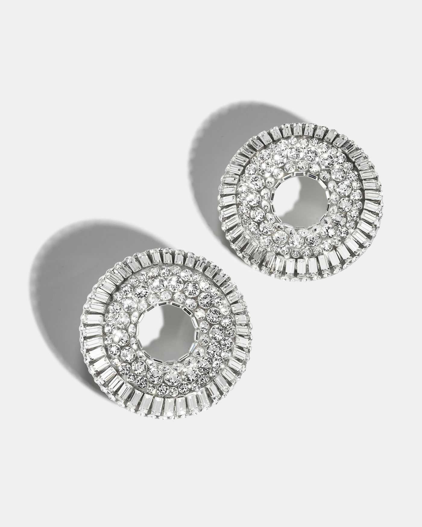 Crystal Hoop Mini Earrings BIANCO 1