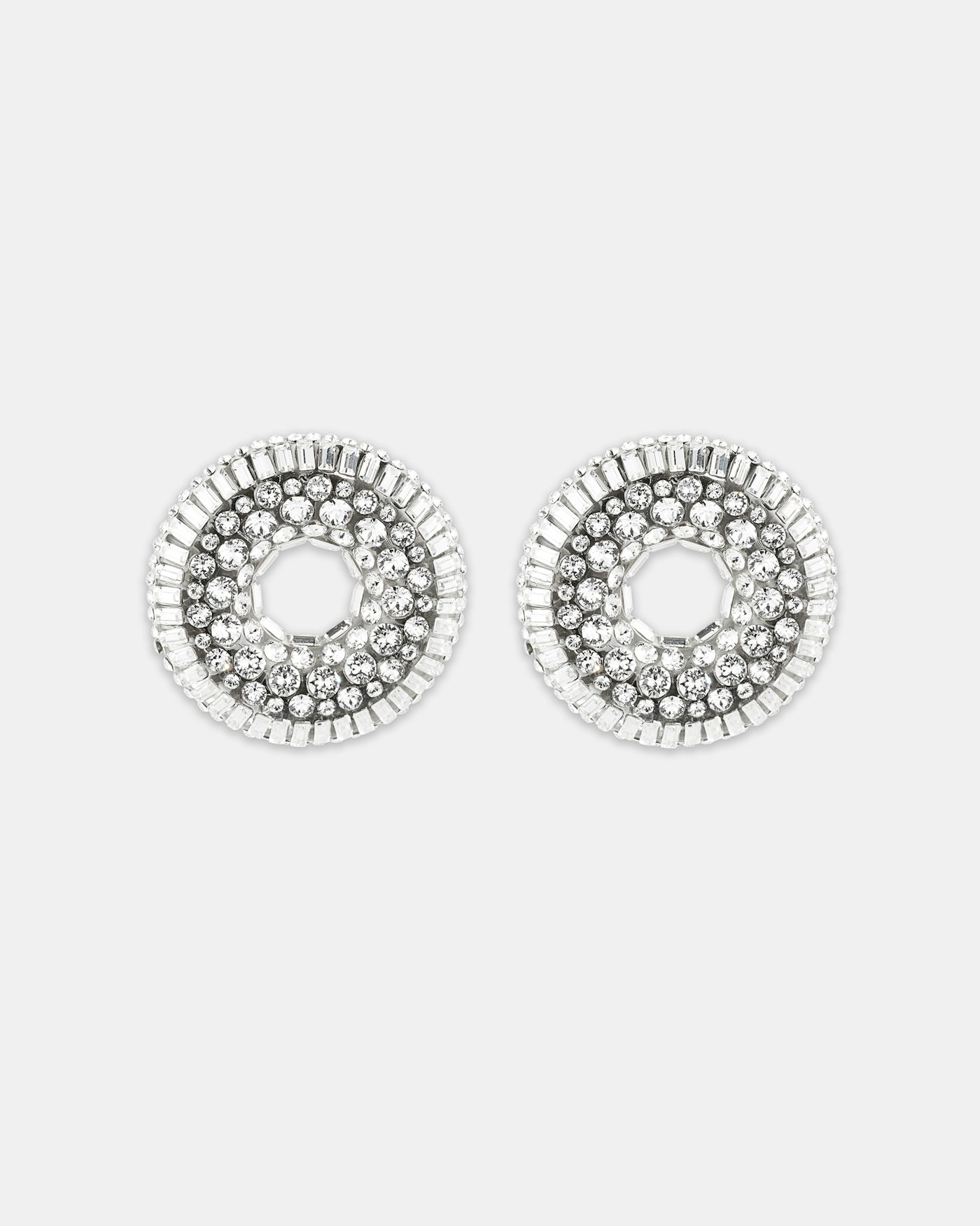 Crystal Hoop Mini Earrings BIANCO 2