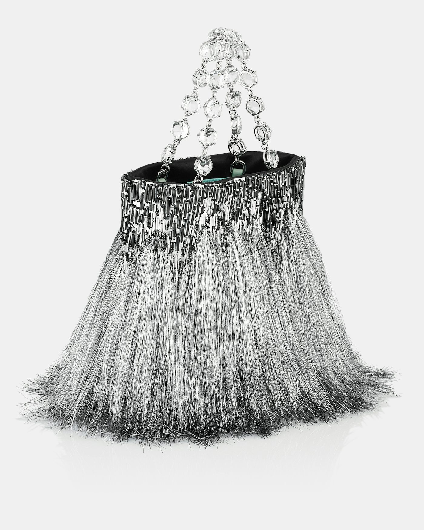 Deco Fringe Mini Tote SILVER 1