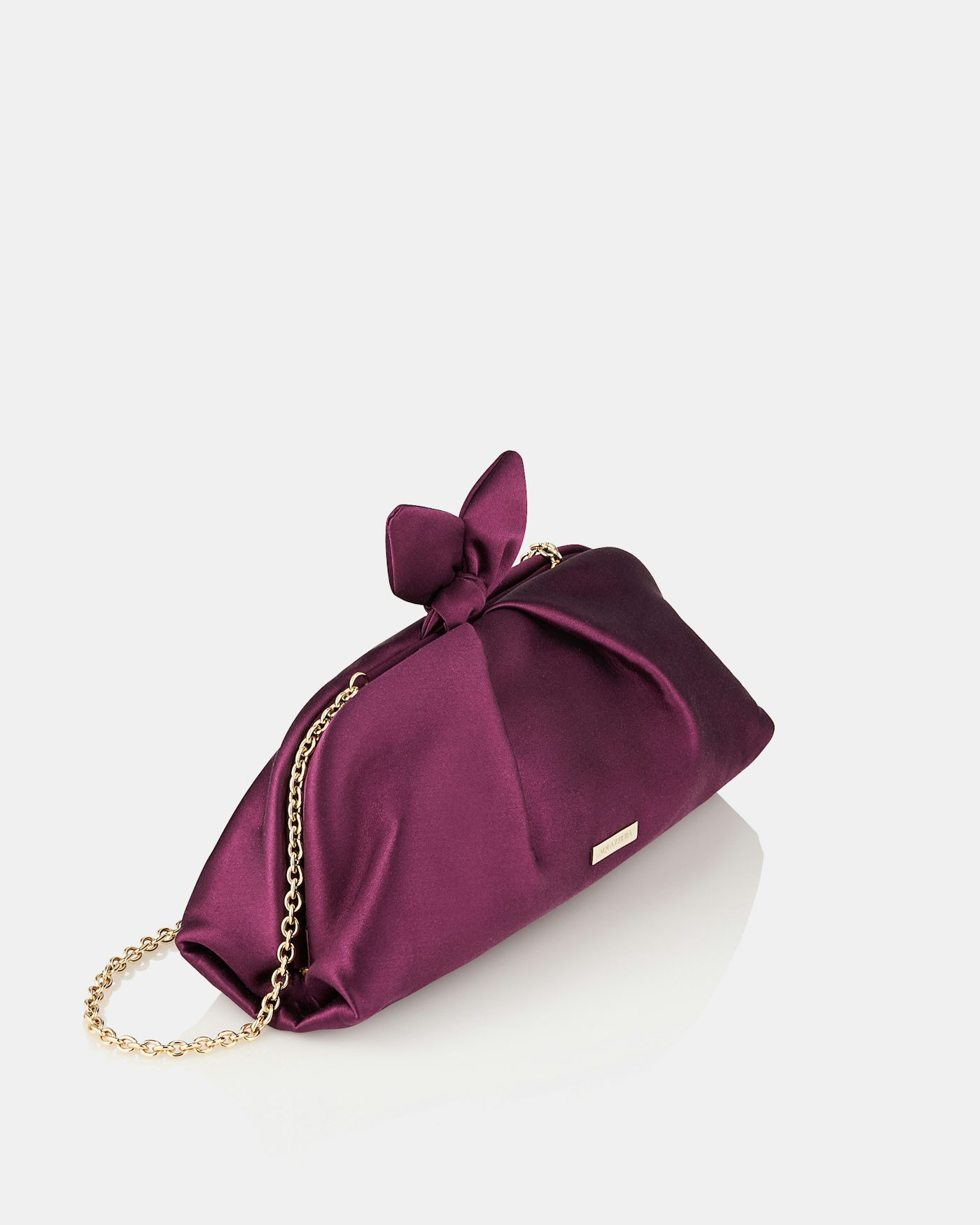Bow Tie Clutch AUBERGINE/LIGHT GOLD 1