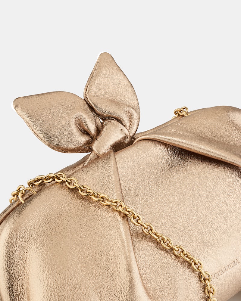 Bow Tie Clutch in Nappa Leather