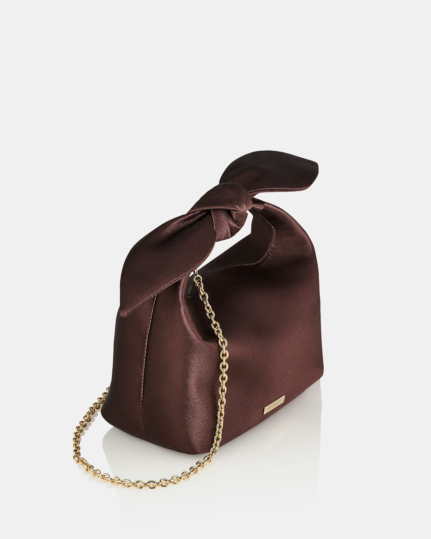 Bow Tie Hobo Mini Bag BROWN 1