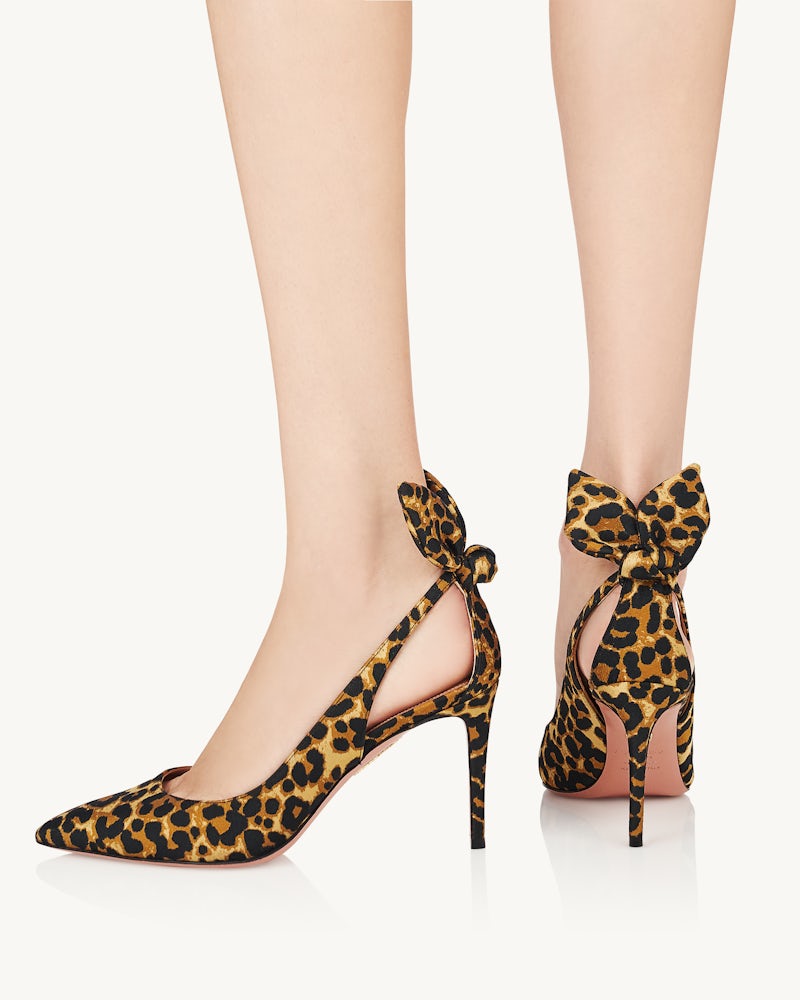 aquazzura bow tie pump 85