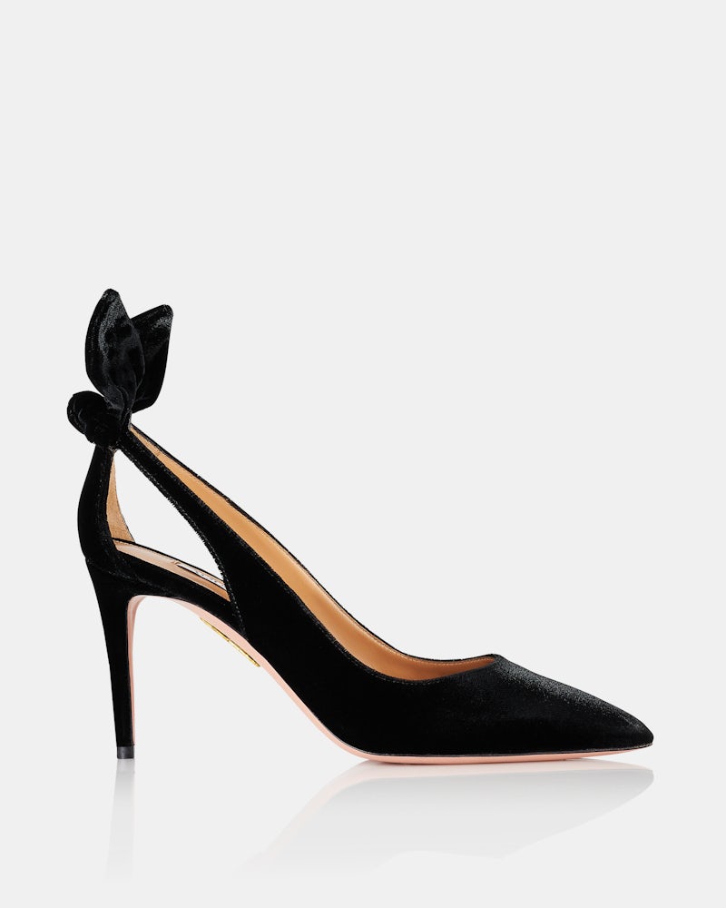 Bow Tie Pump 85 BLACK Aquazzura@ Official