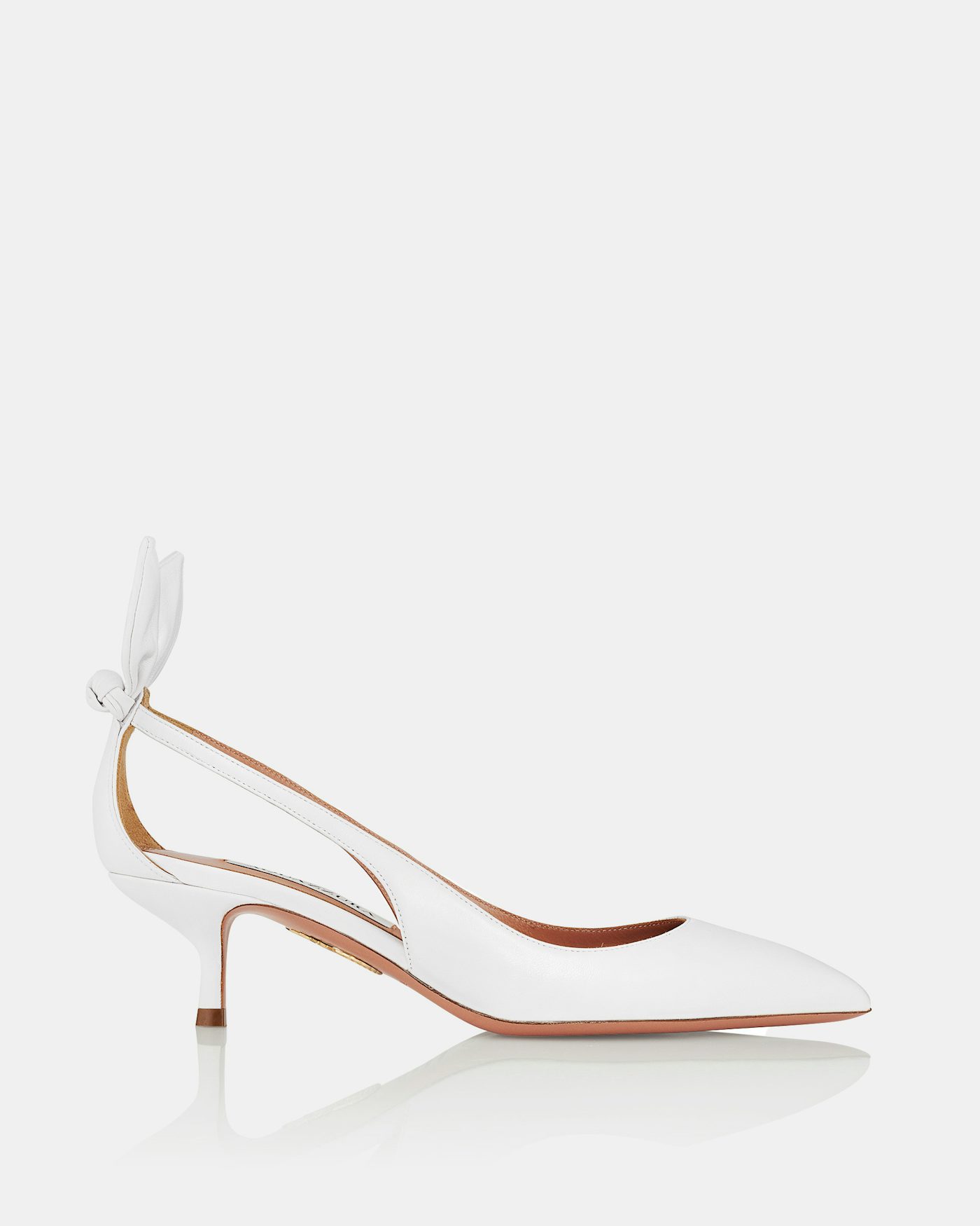 Bow Tie Pump 50 BIANCO 2