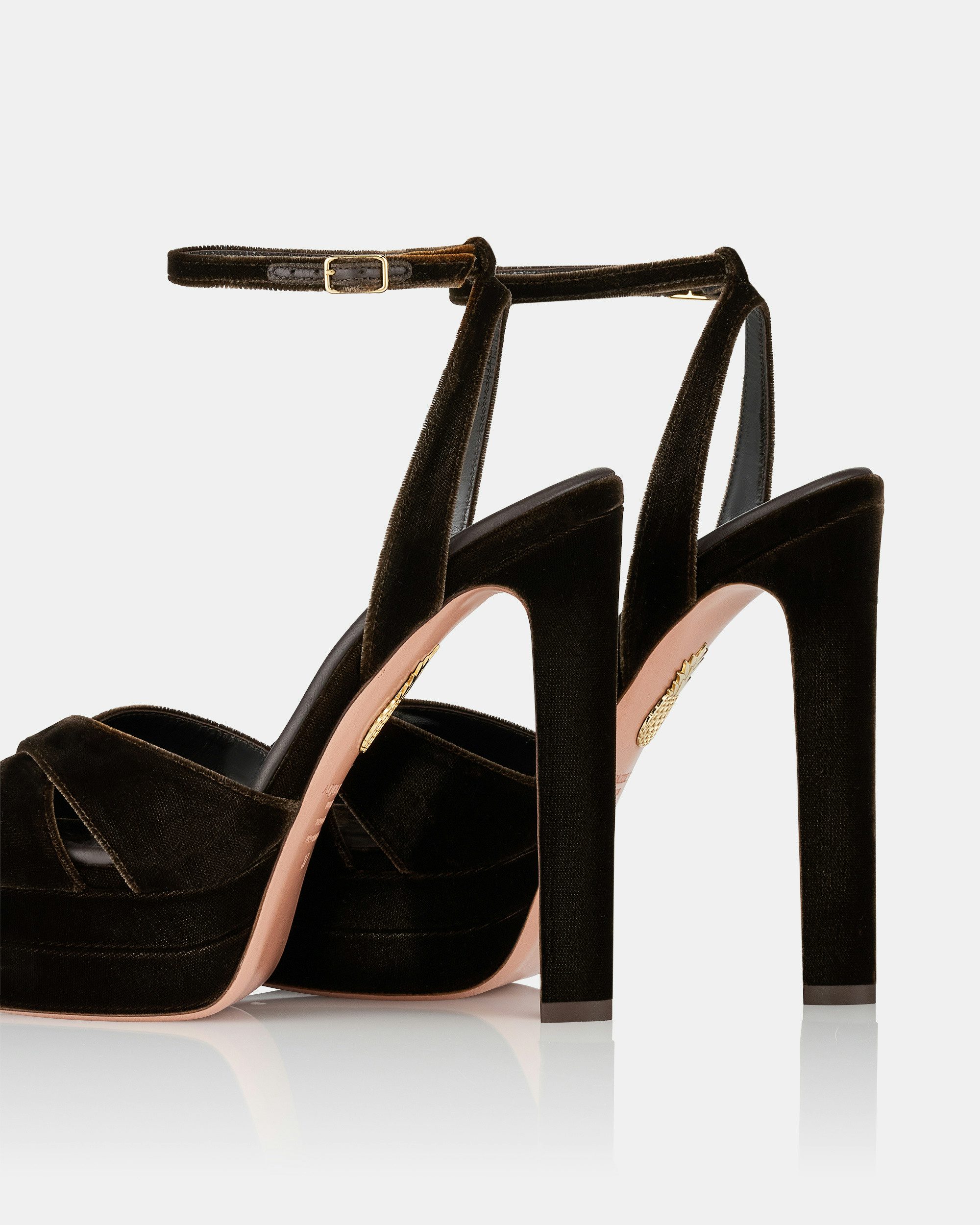 Divine Sandal Plateau 130 BROWN Aquazzura@ Official