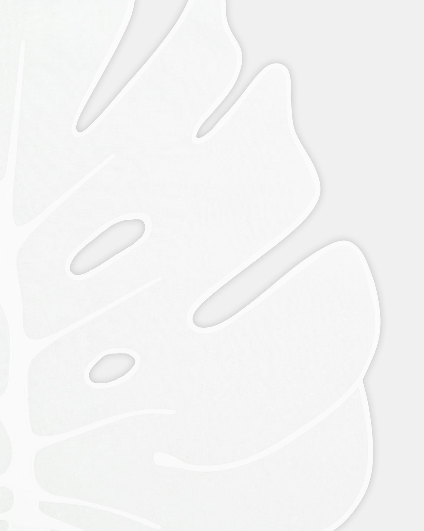 Florida Leaf Placemat BLANCO 1