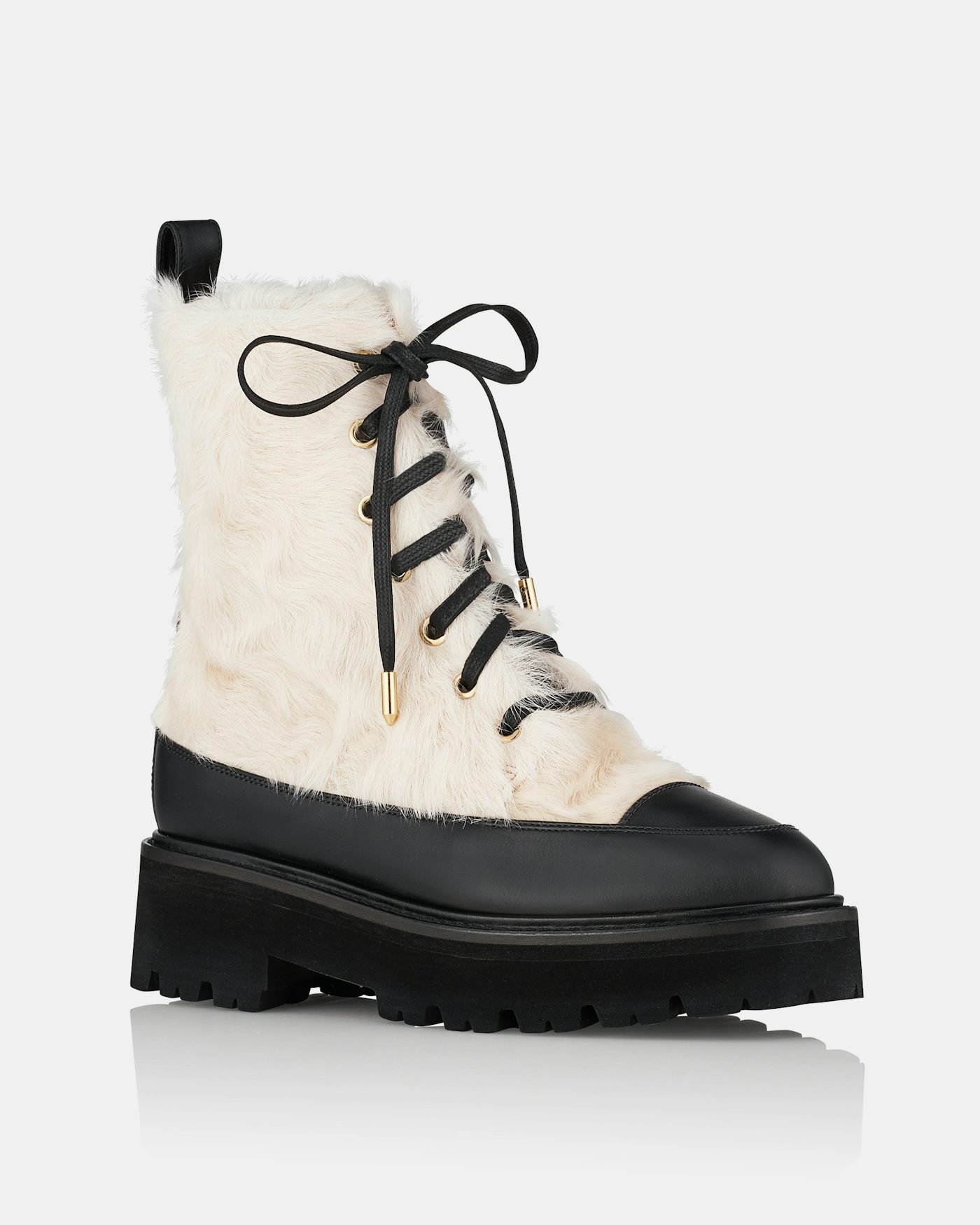 Furry Combat Bootie 20 BLANC 1