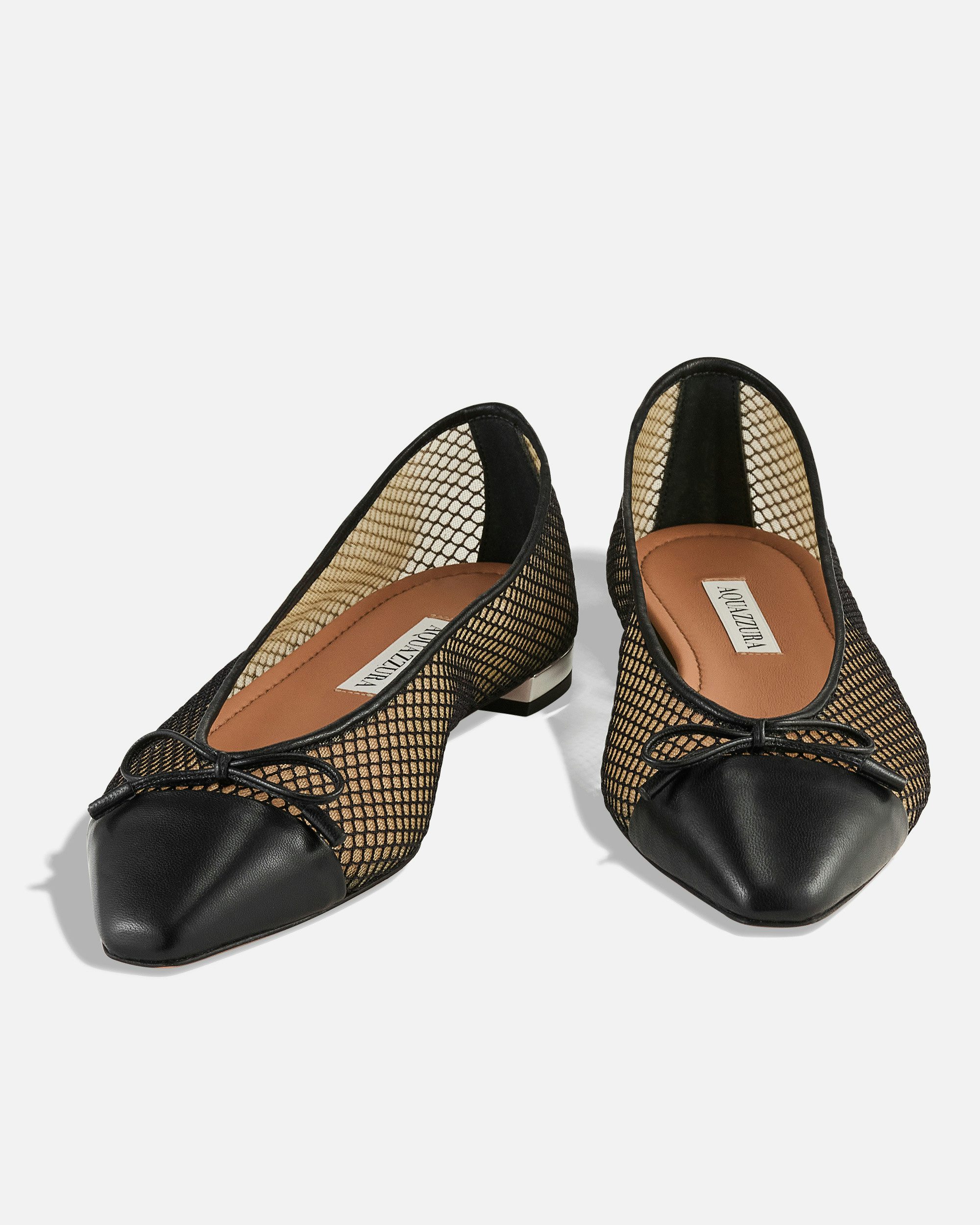Gioia Mesh Flat BLACK Aquazzura@ Official
