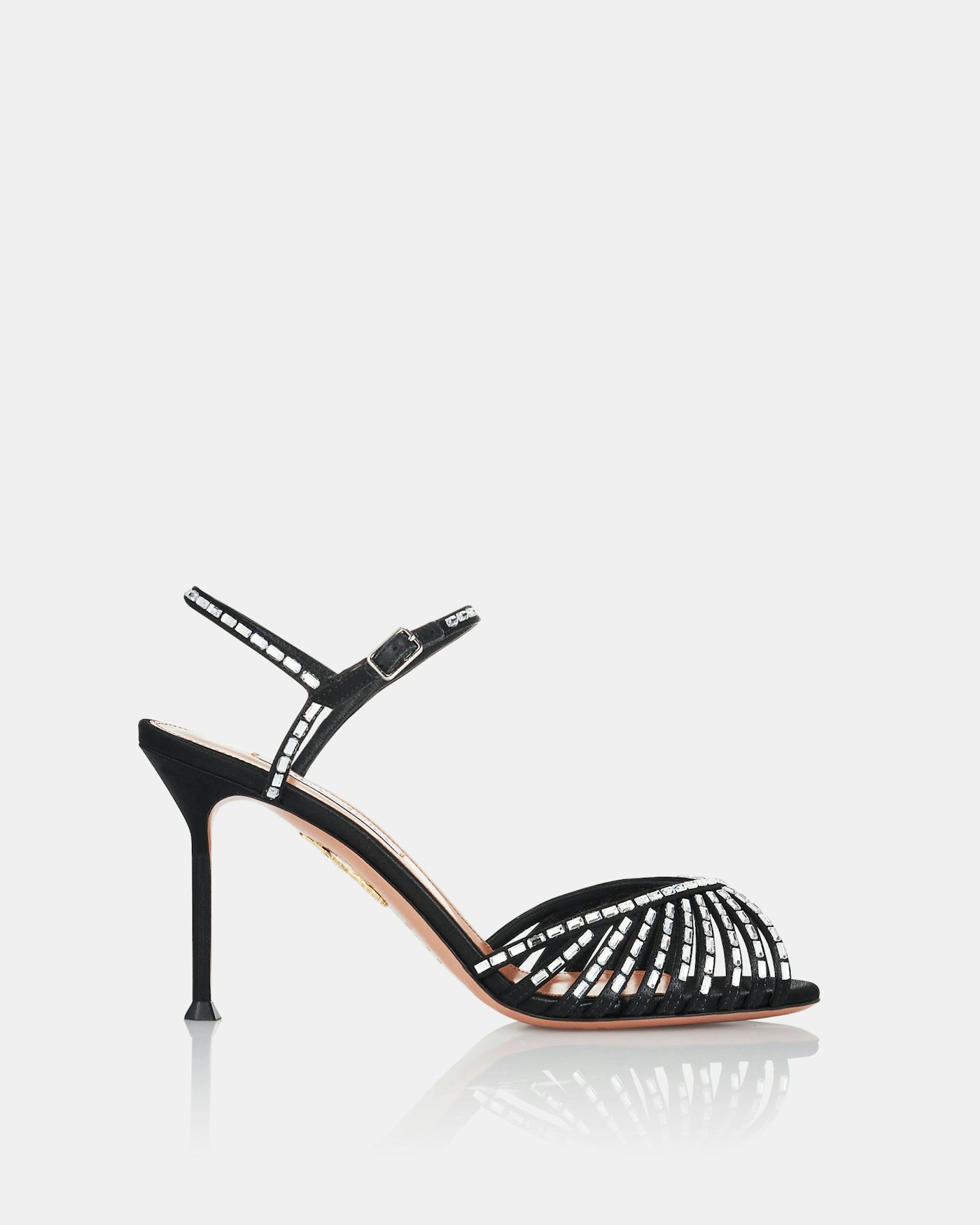 Hold Me Crystal Sandal 85 BLACK 2