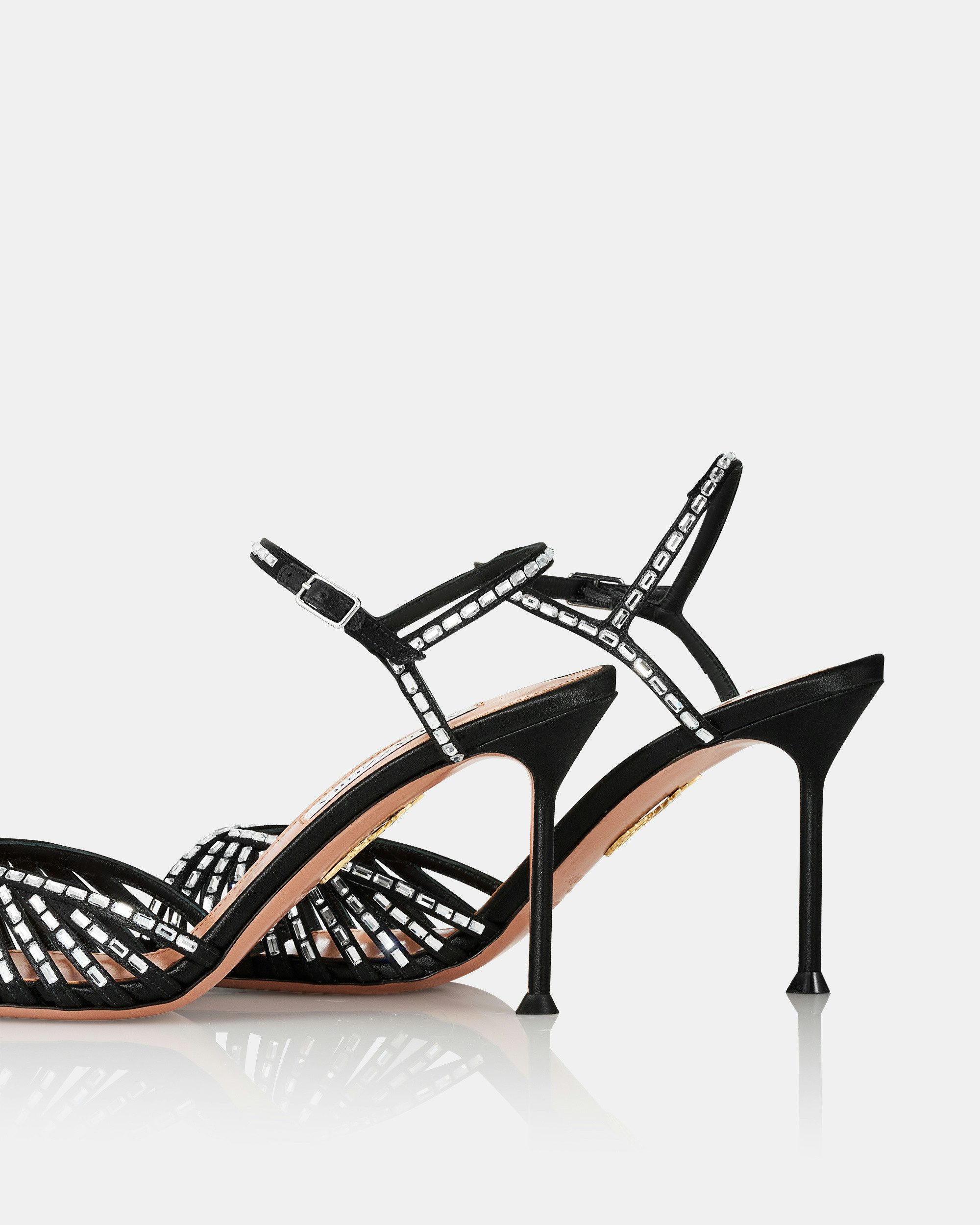モンテカルロのエトワール Hold Me Crystal Sandal 85 BLACK Aquazzura@ Official