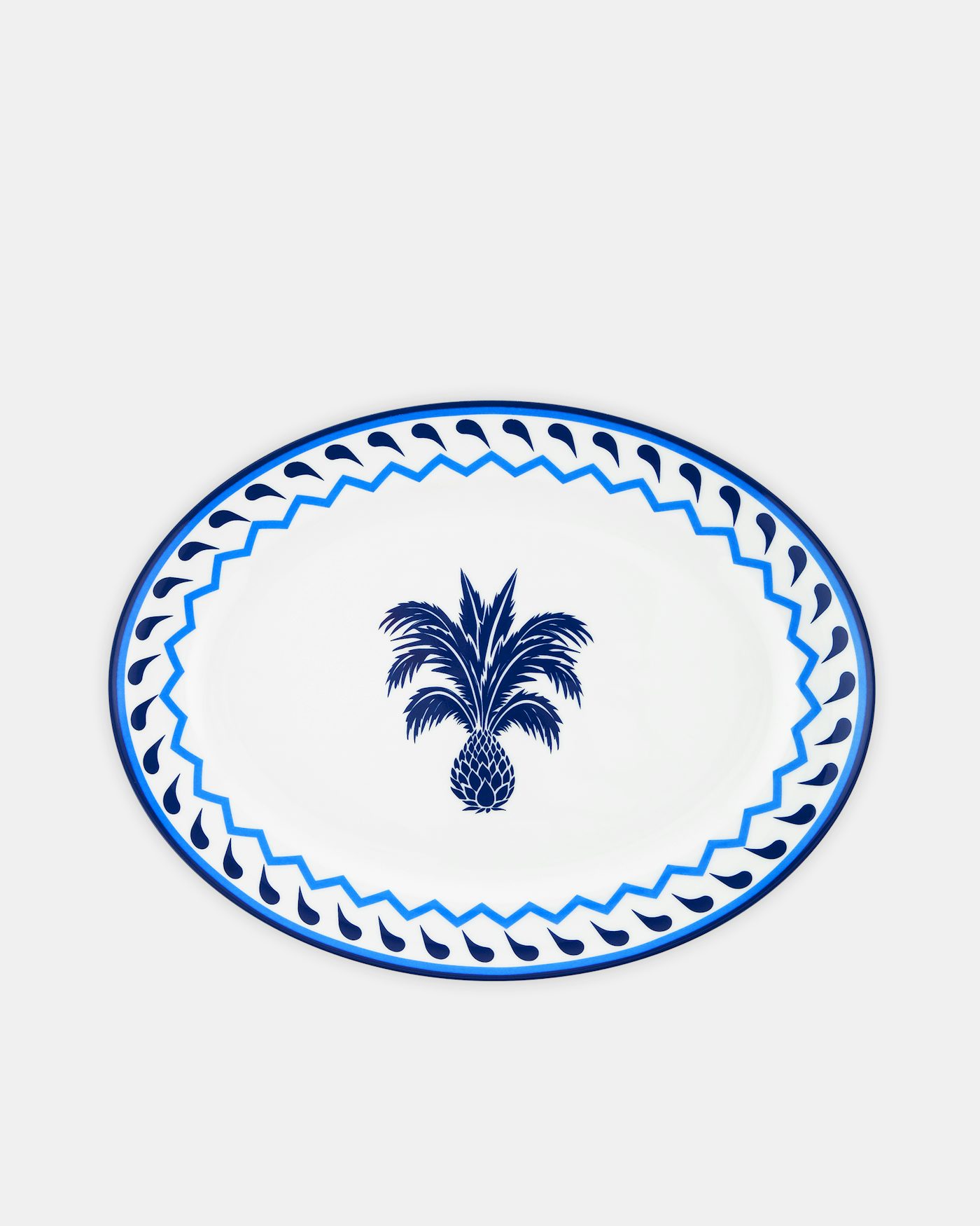 Jaipur Oval Platter BLU 1
