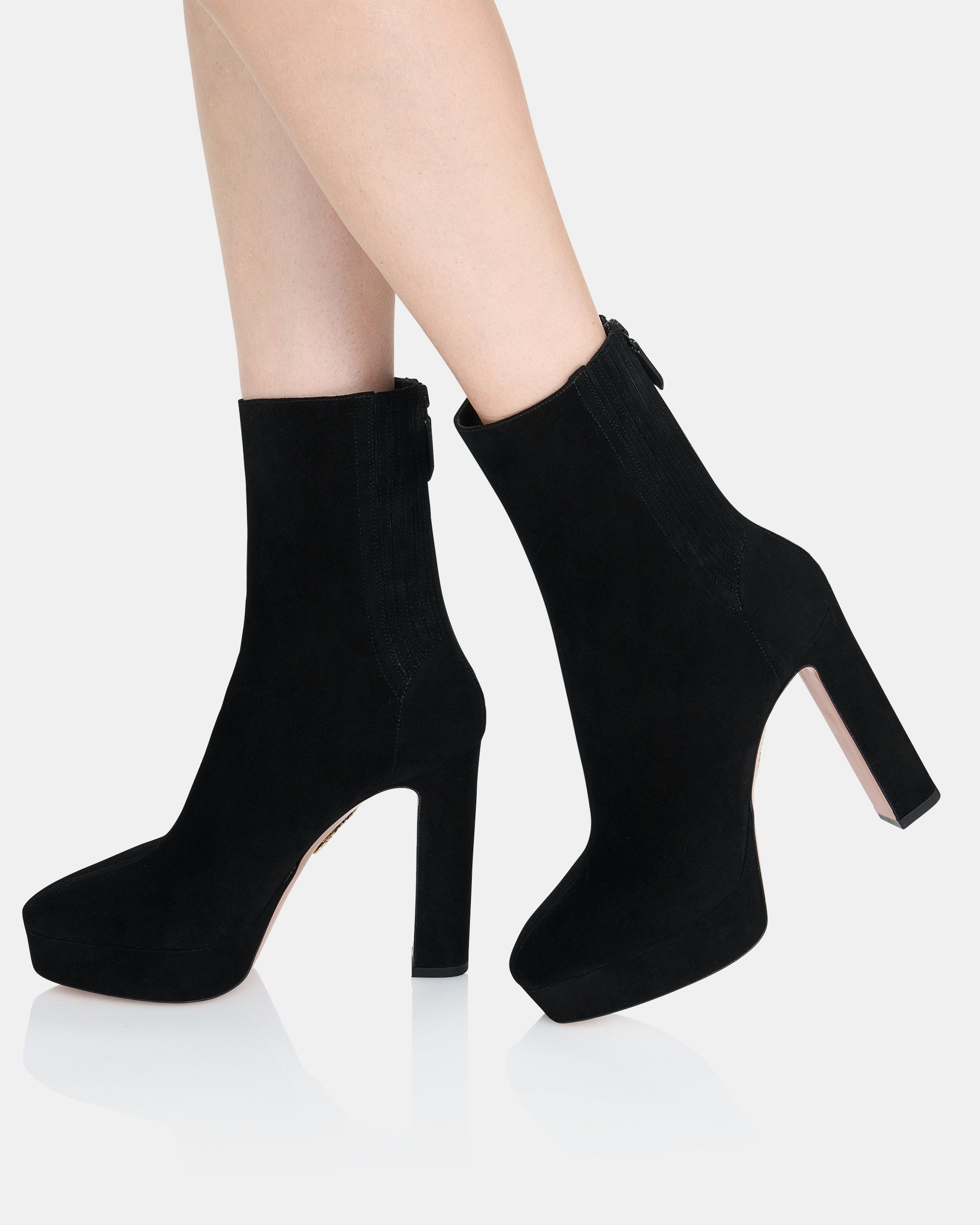 Martine Bootie Plateau 110 BLACK Aquazzura@ Official