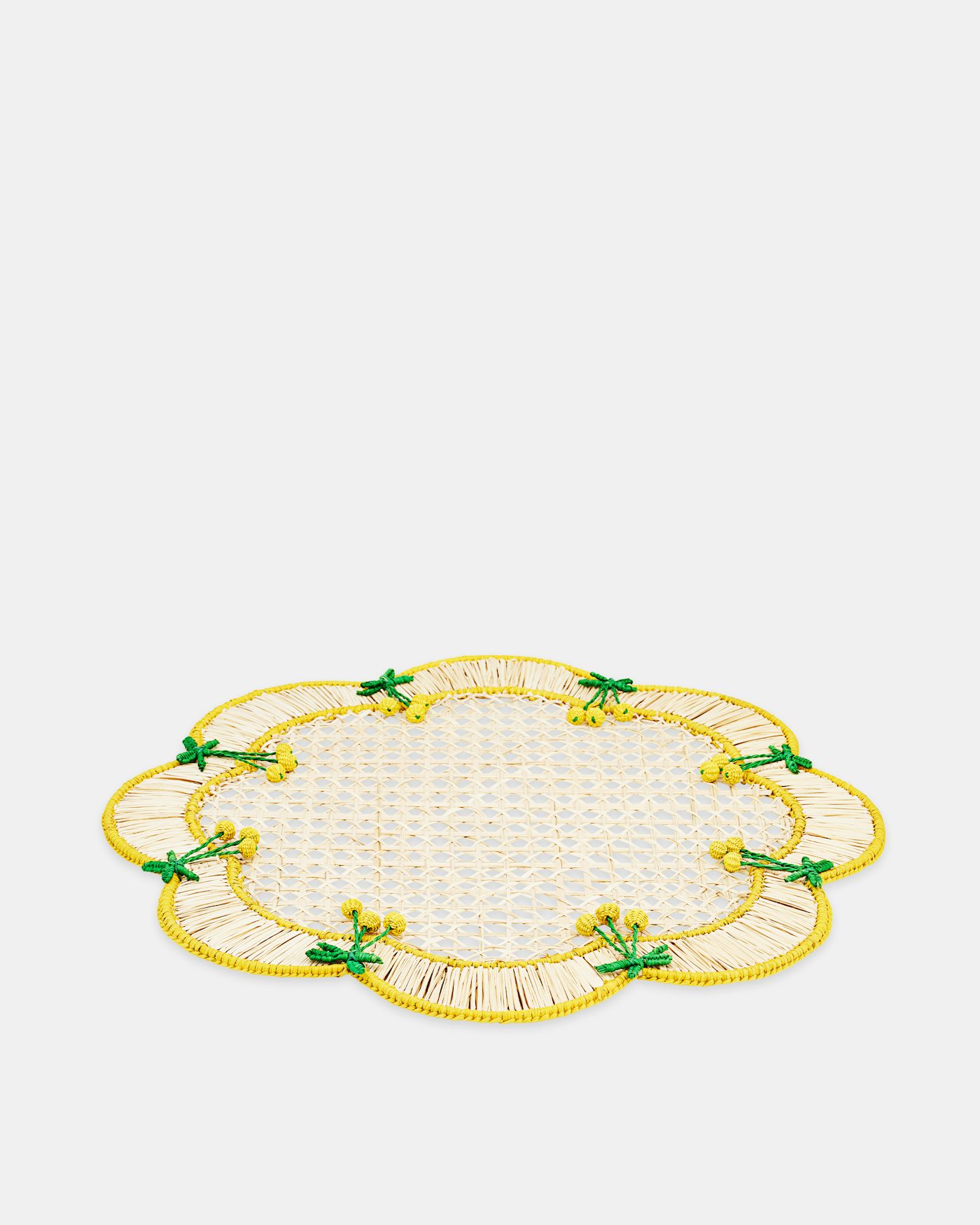 Rafia Placemat YELLOW 1