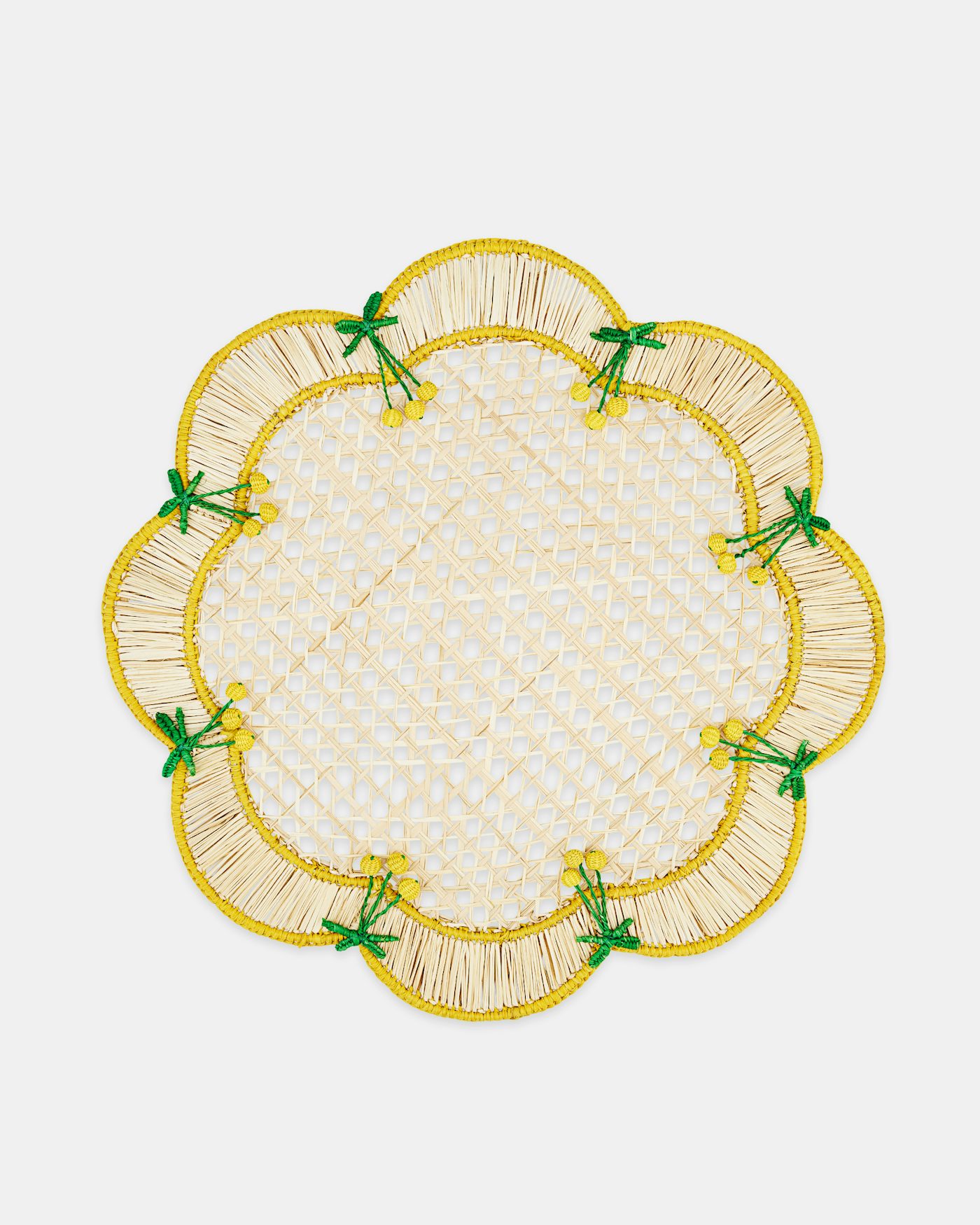 Rafia Placemat YELLOW 2