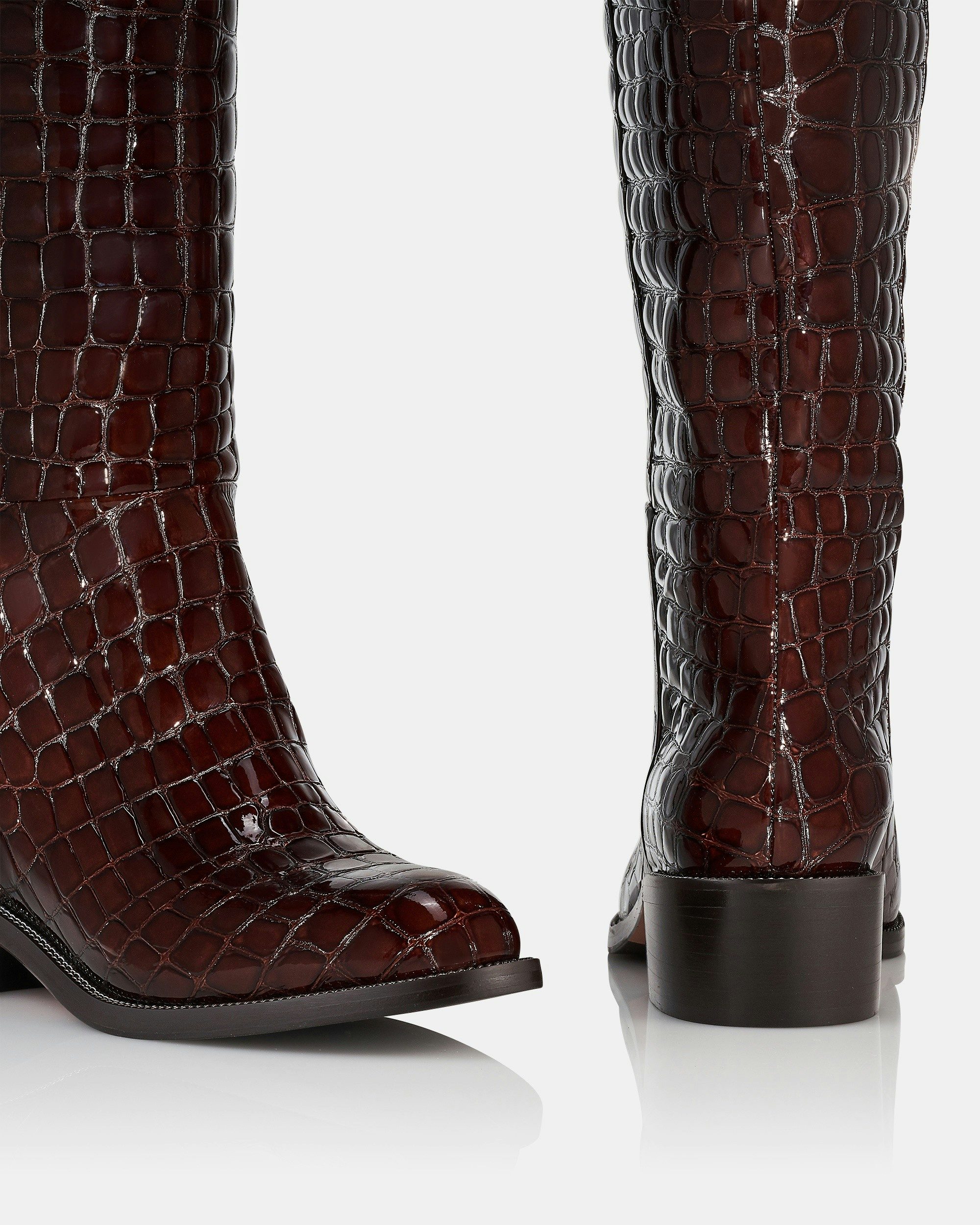 Sellier Boot Flat BROWN Aquazzura@ Official