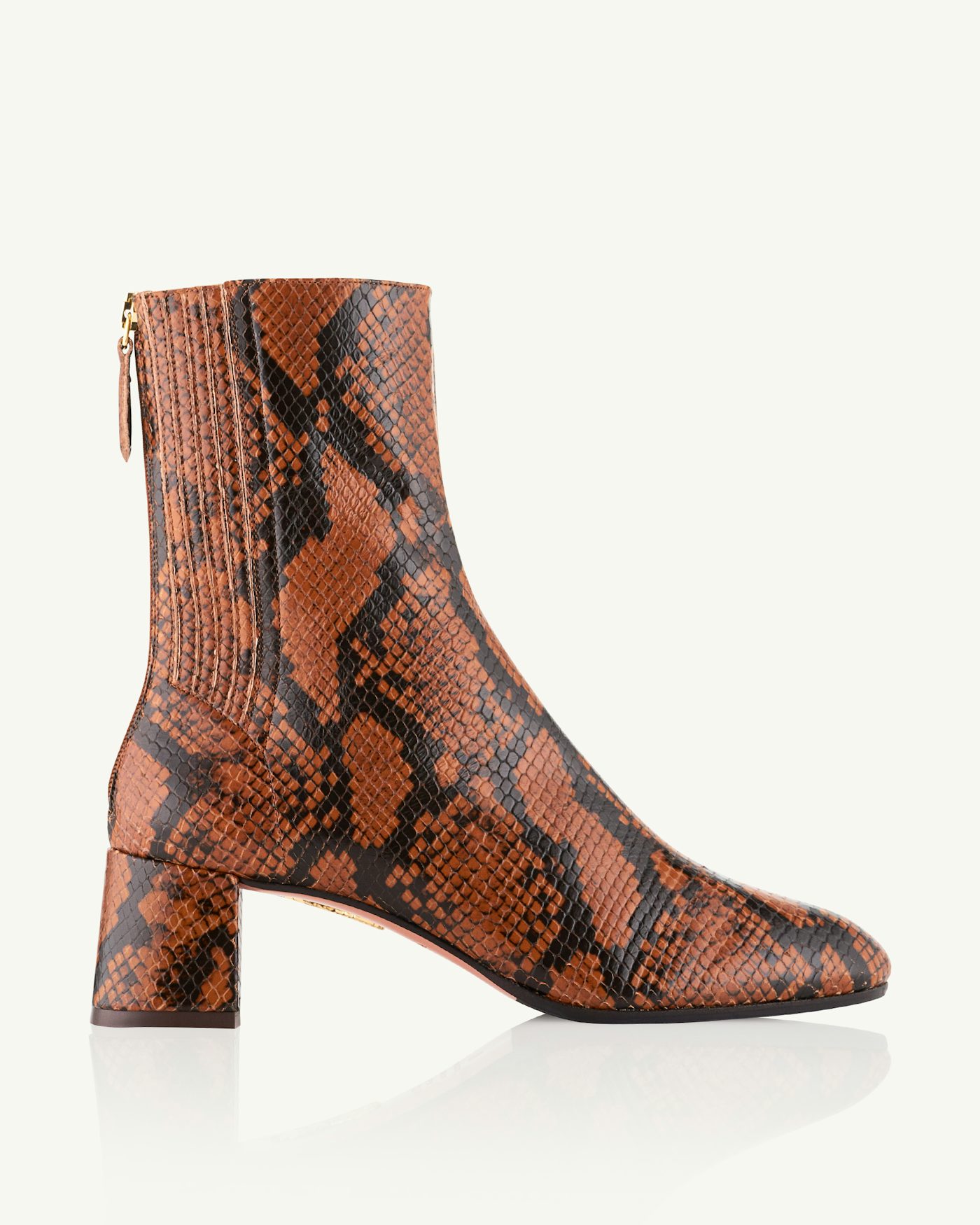 Saint Honore' Lined Bootie 50 BROWN 1