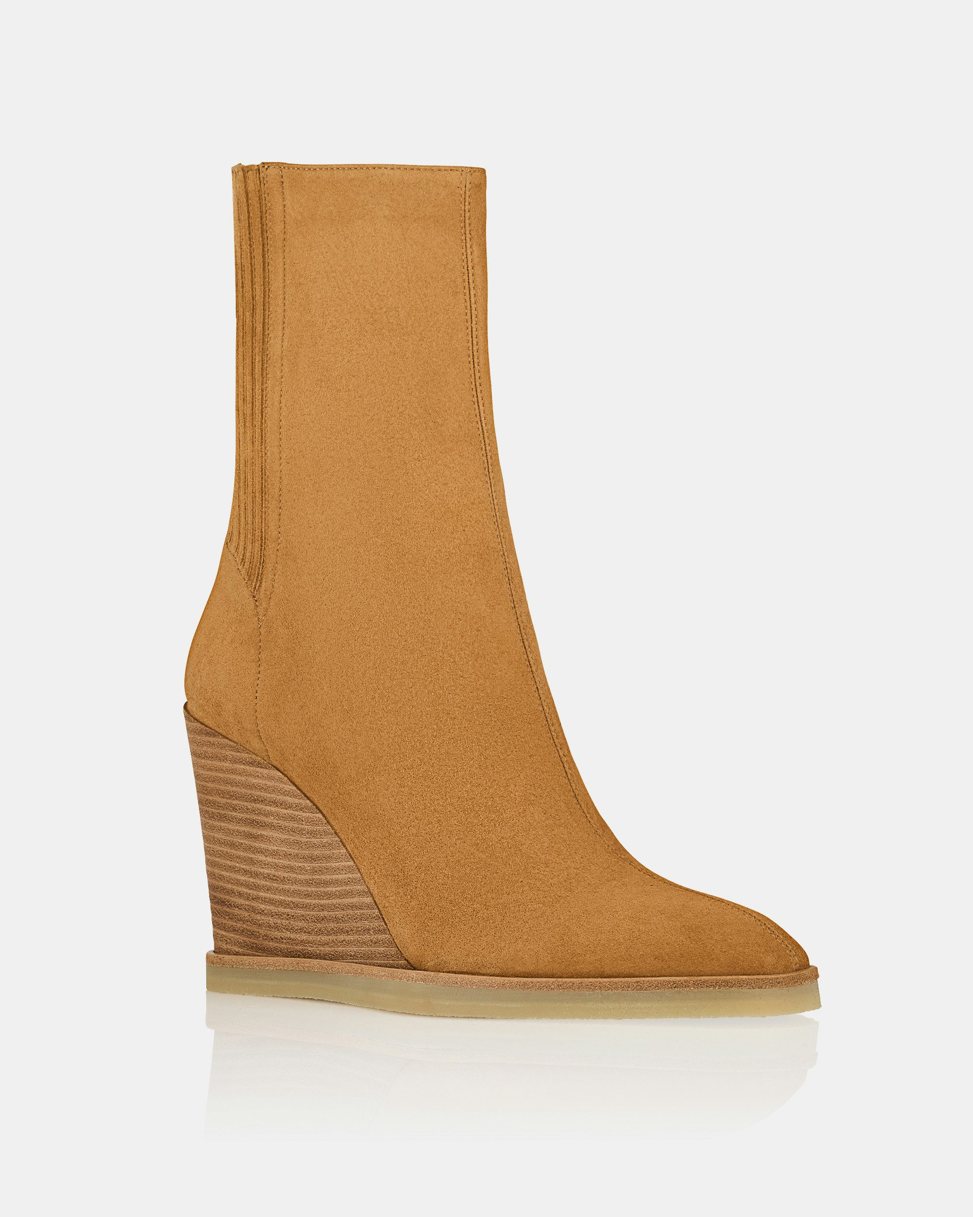 Saint Honoré Bootie Wedge 85 BROWN Aquazzura@ Official