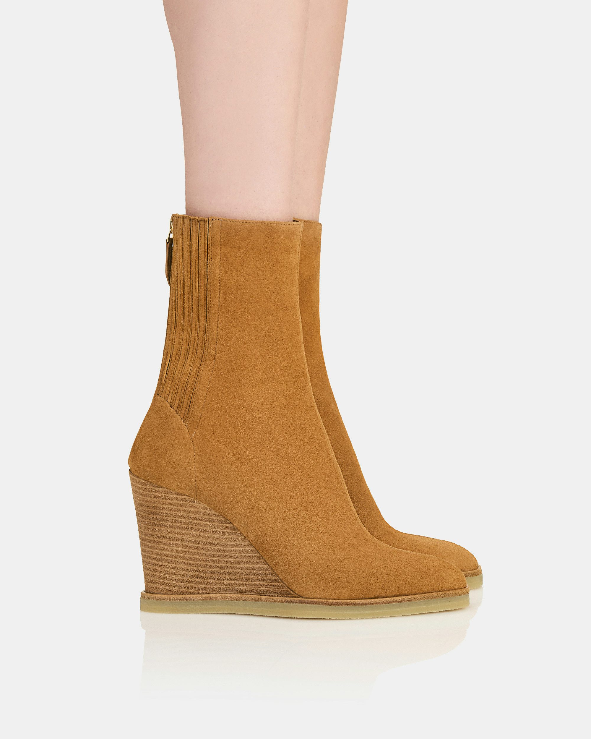 Saint Honoré Bootie Wedge 85 BROWN Aquazzura@ Official