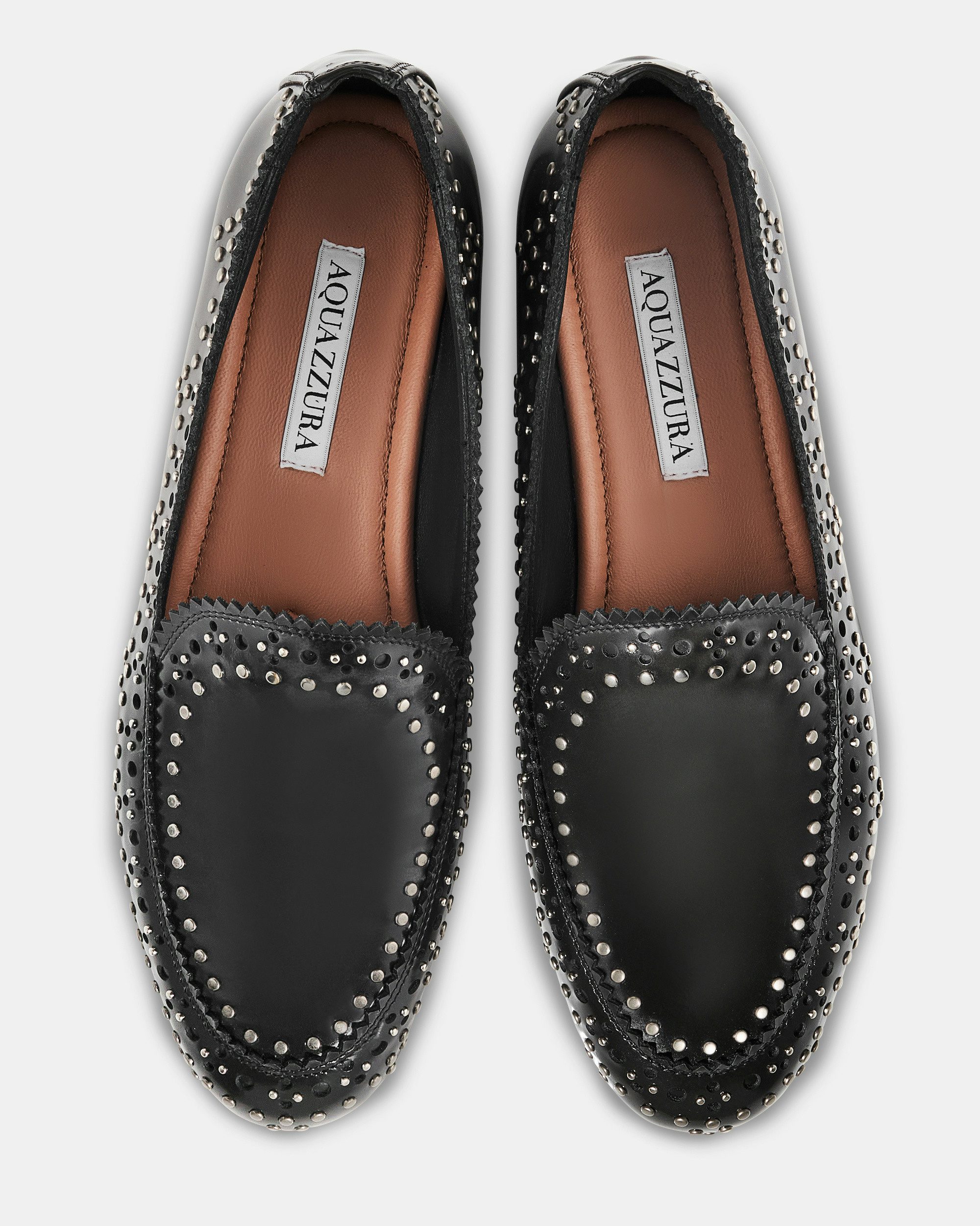 Skye Mocassin BLACK Aquazzura@ Official