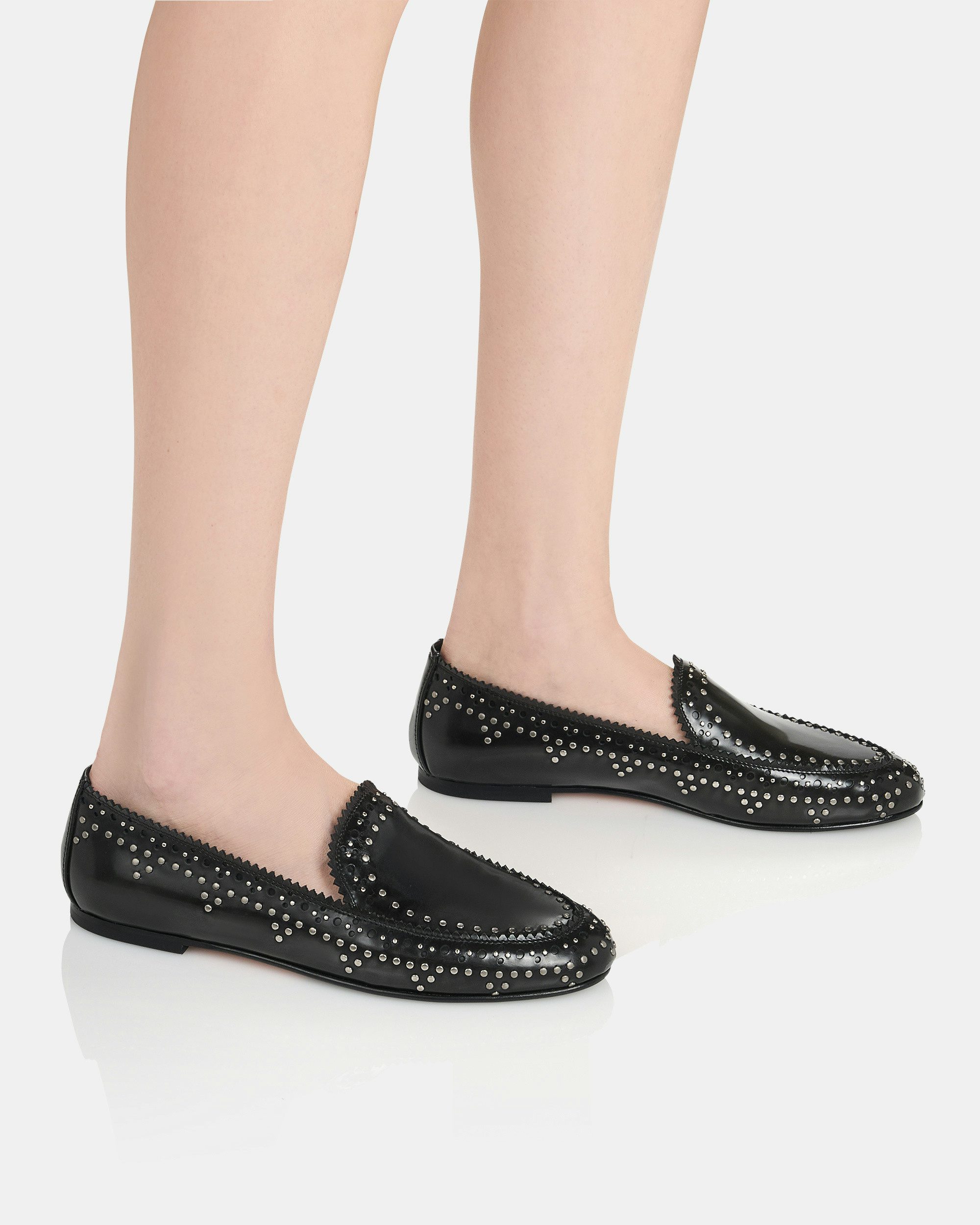 Skye Mocassin BLACK Aquazzura@ Official