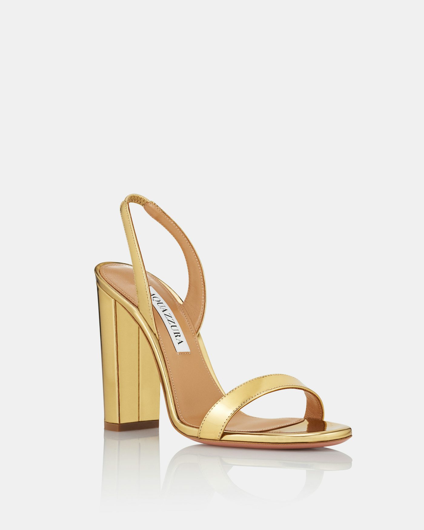 So Nude Block Sandal 105 GOLD 1