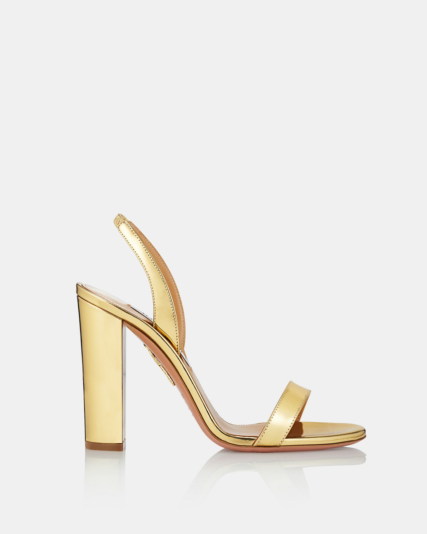 So Nude Block Sandal 105 GOLD 2