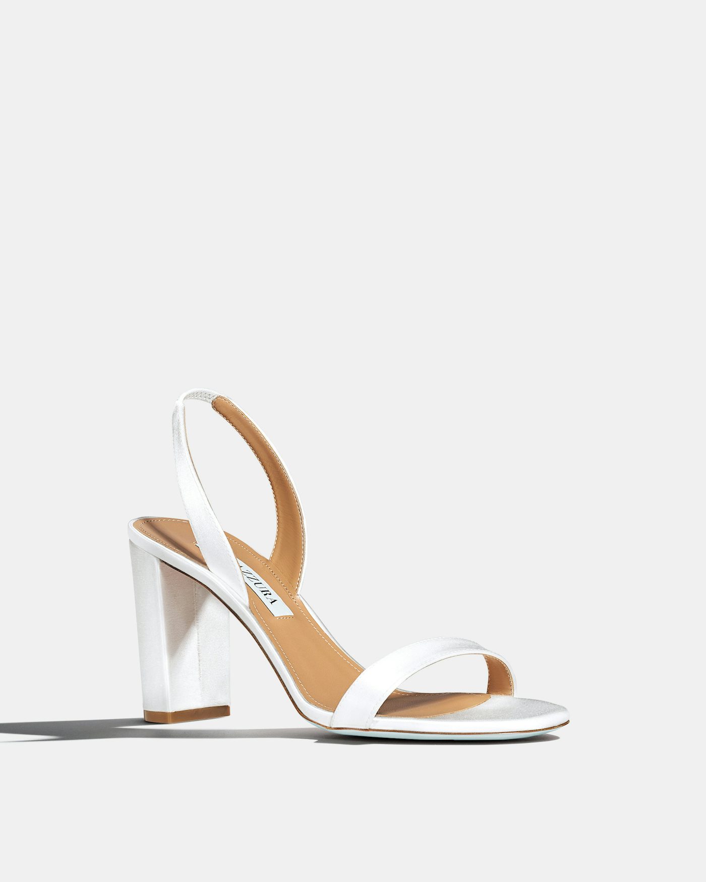 So Nude Block Sandal 85 WHITE 1