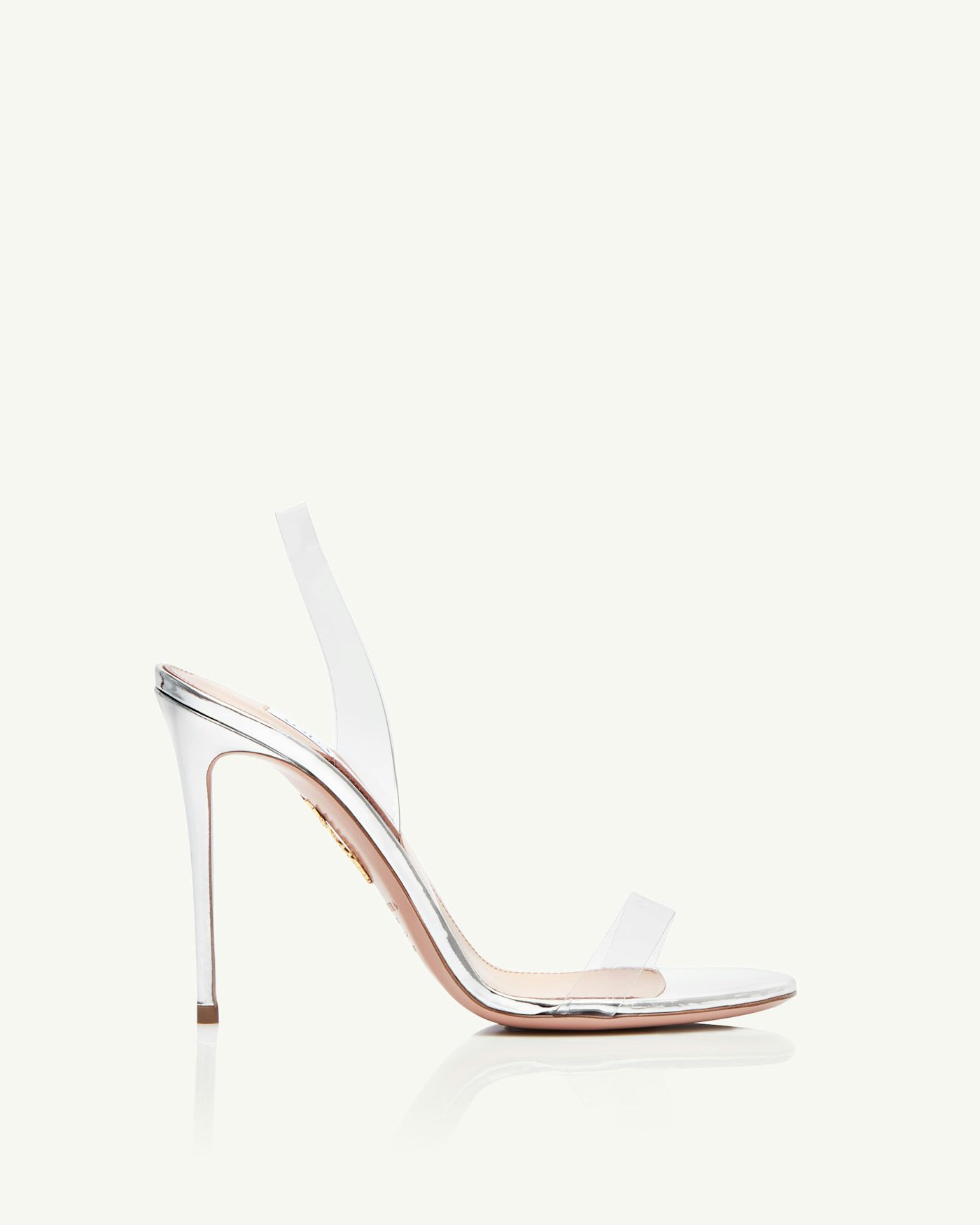 So Nude Plexi Sandal 105 SILVER 2
