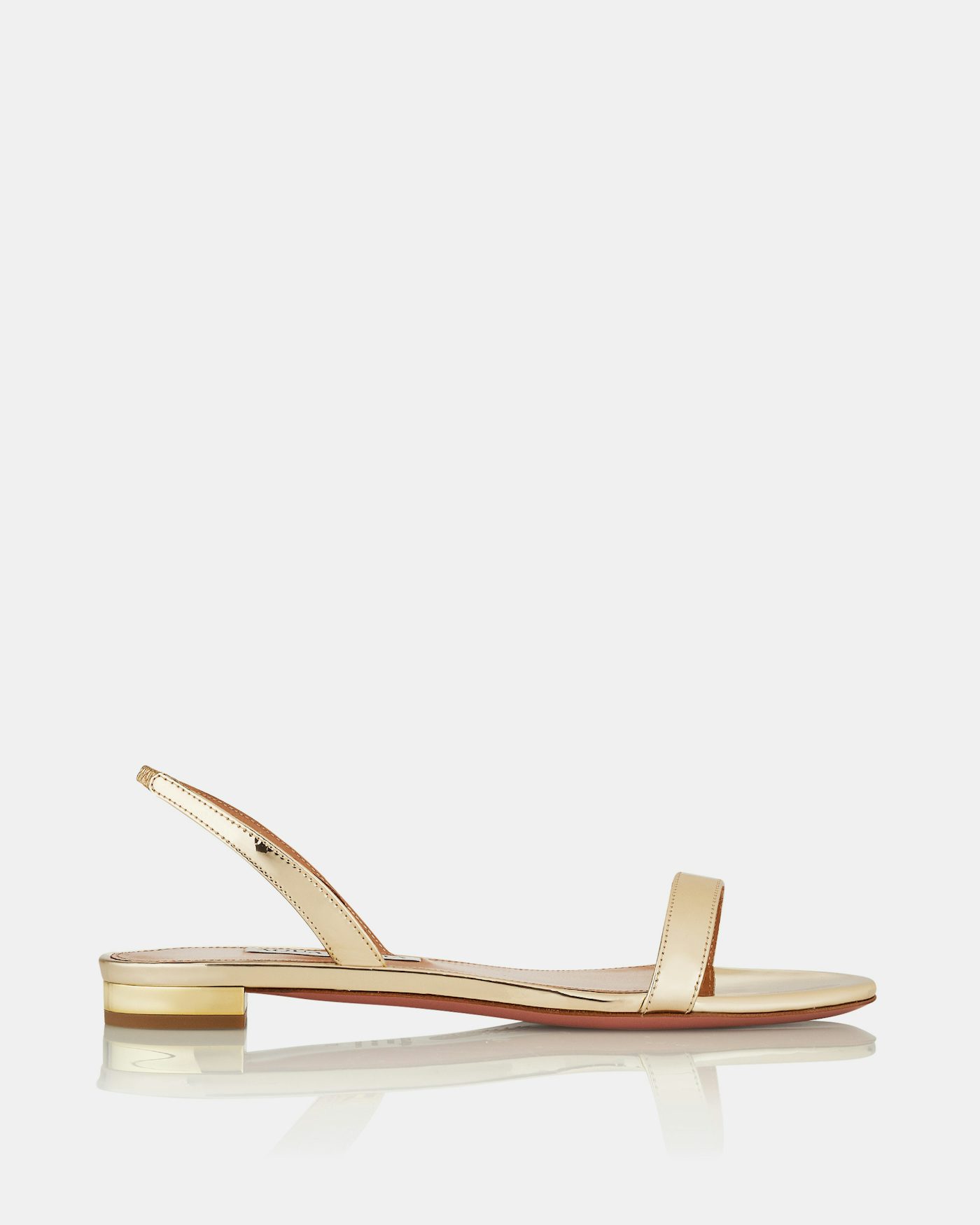 So Nude Sandal Flat ORO 2
