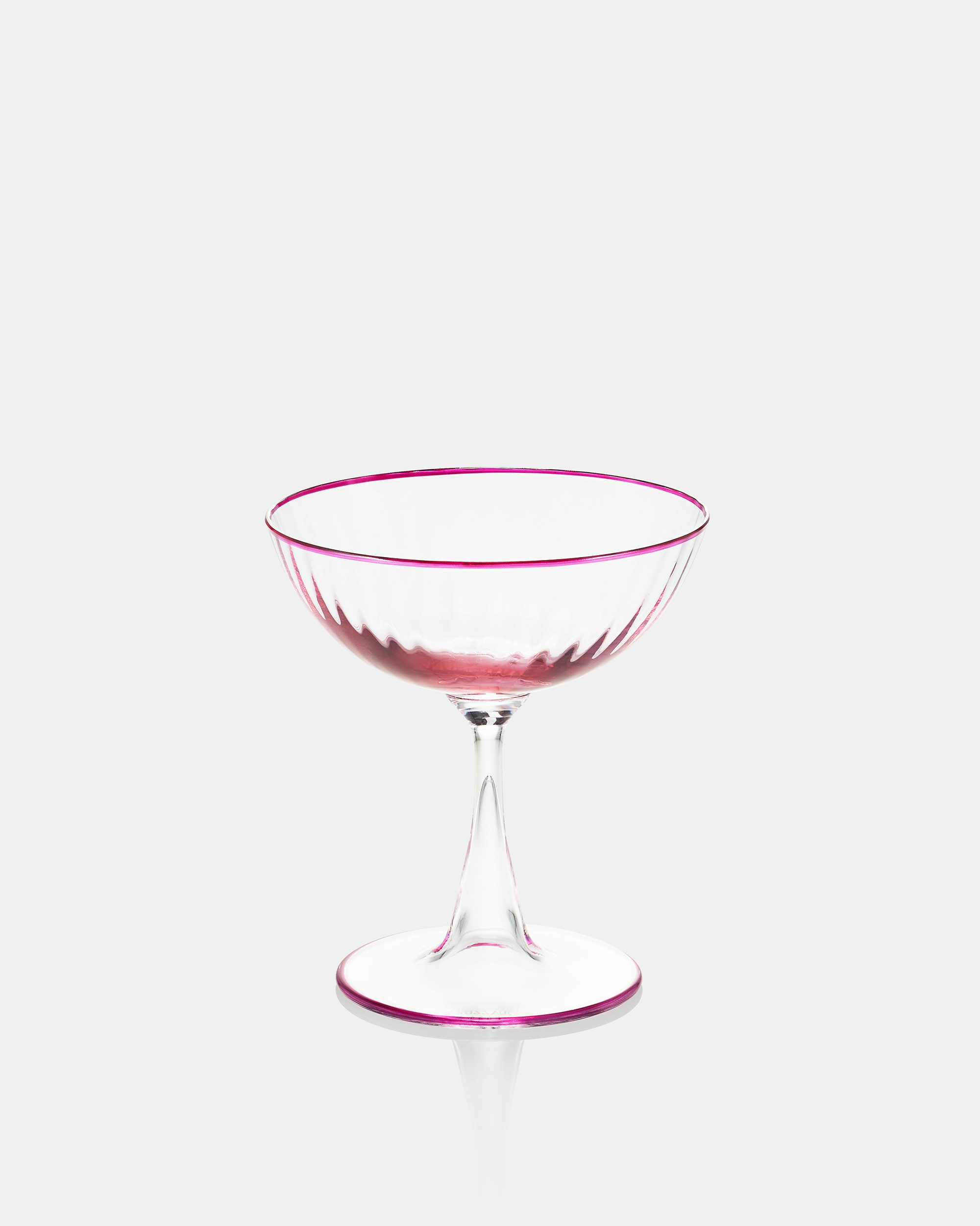 Striped Champagne Glass