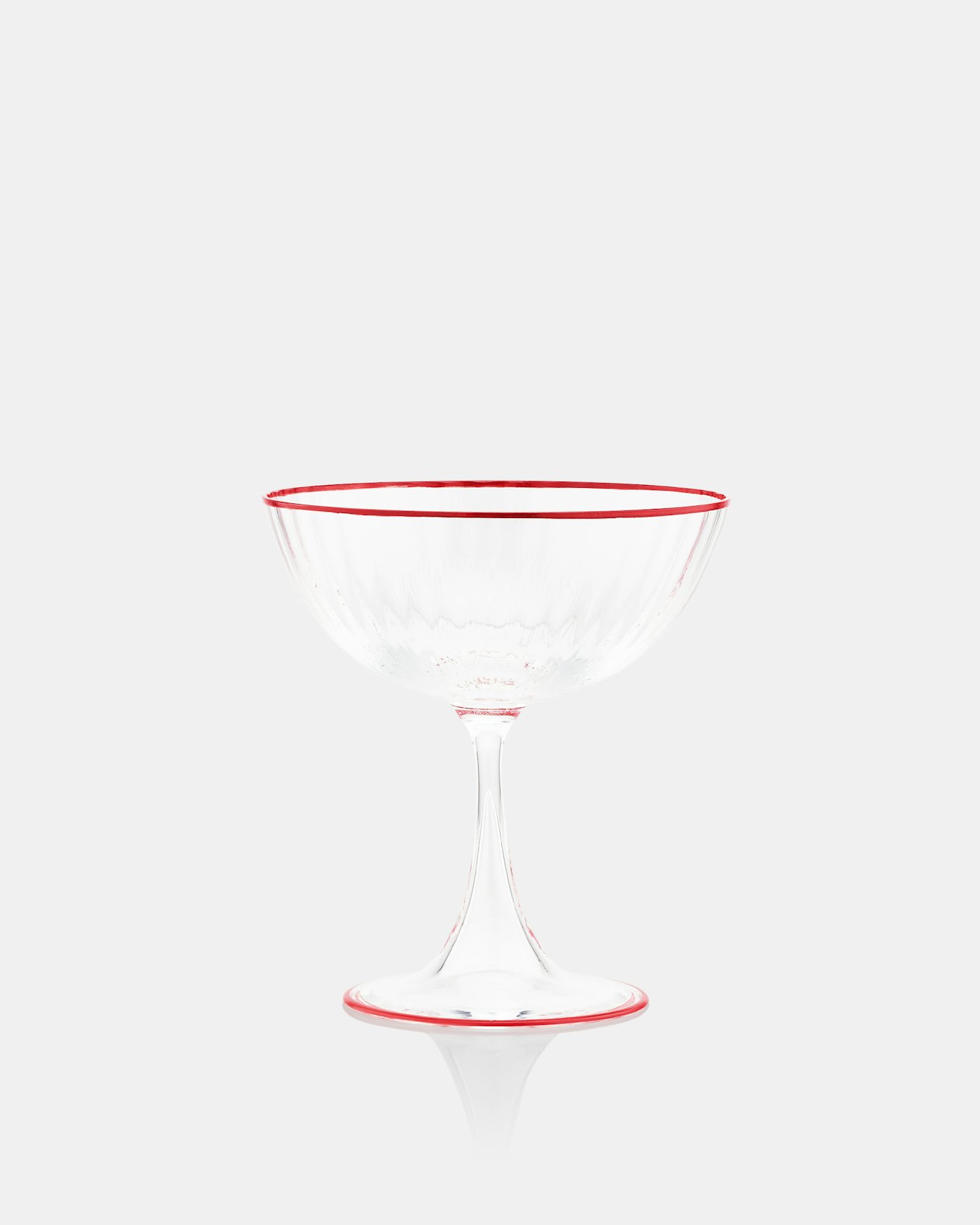 Striped Champagne Glass ROSSO 2