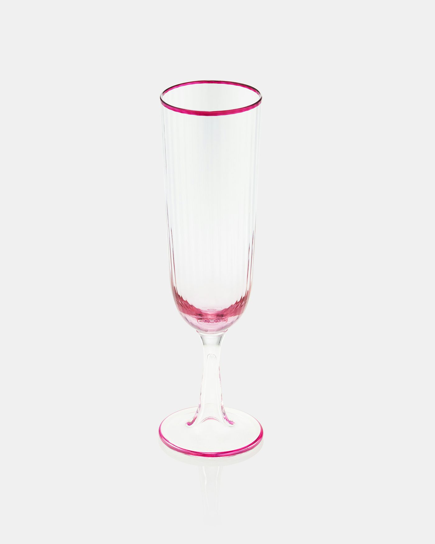 Striped Flute Glass ROSA 1
