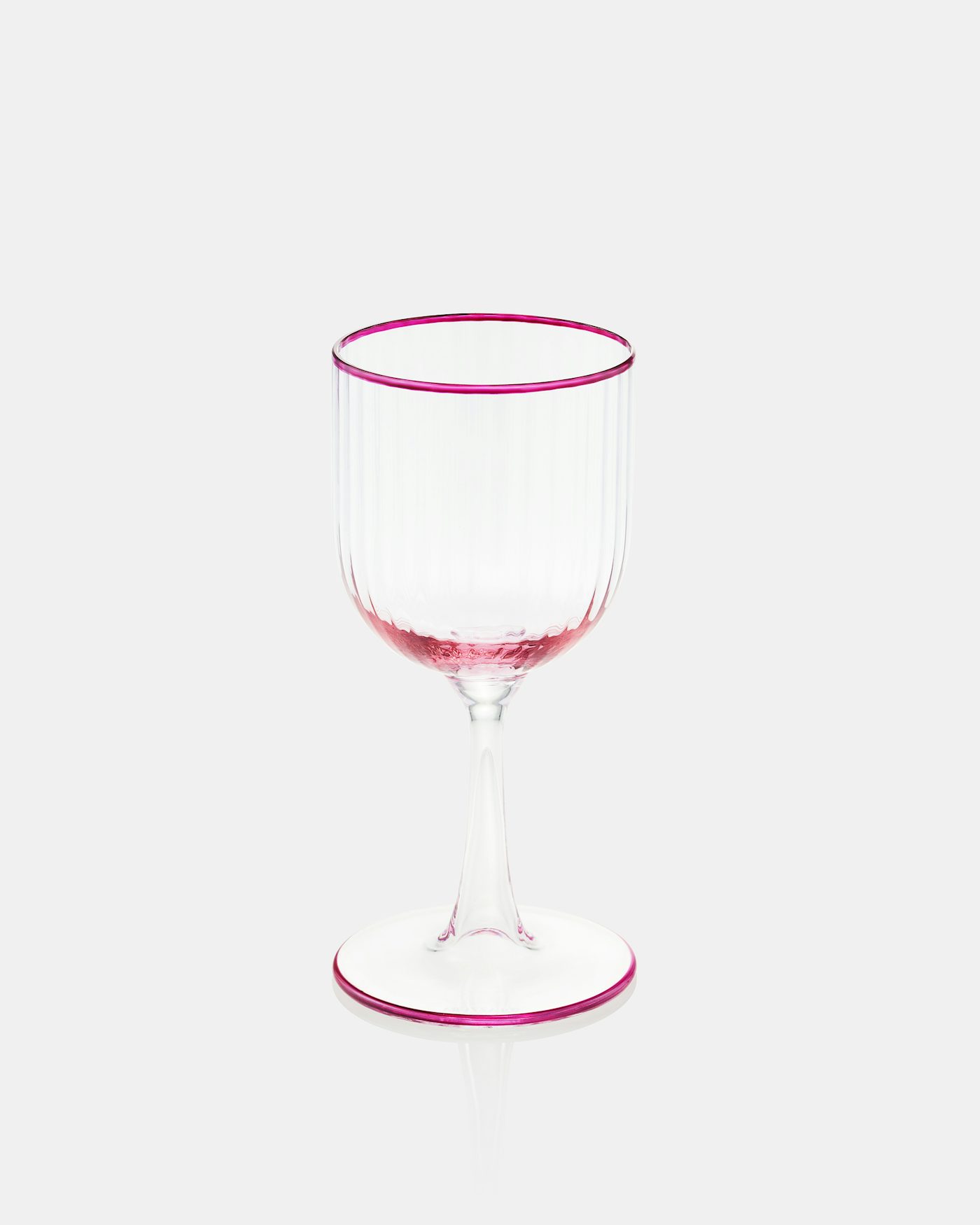 Striped Red Wine Glass ROSA 1