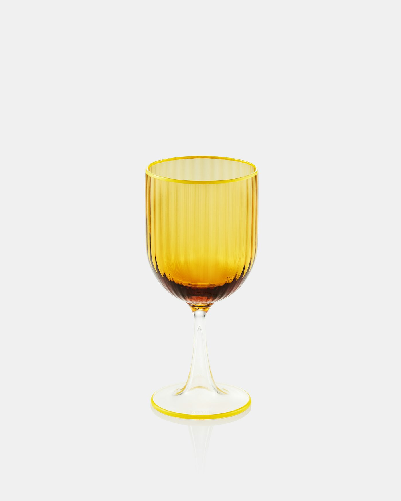 Striped White Wine Glass AMBRA 1