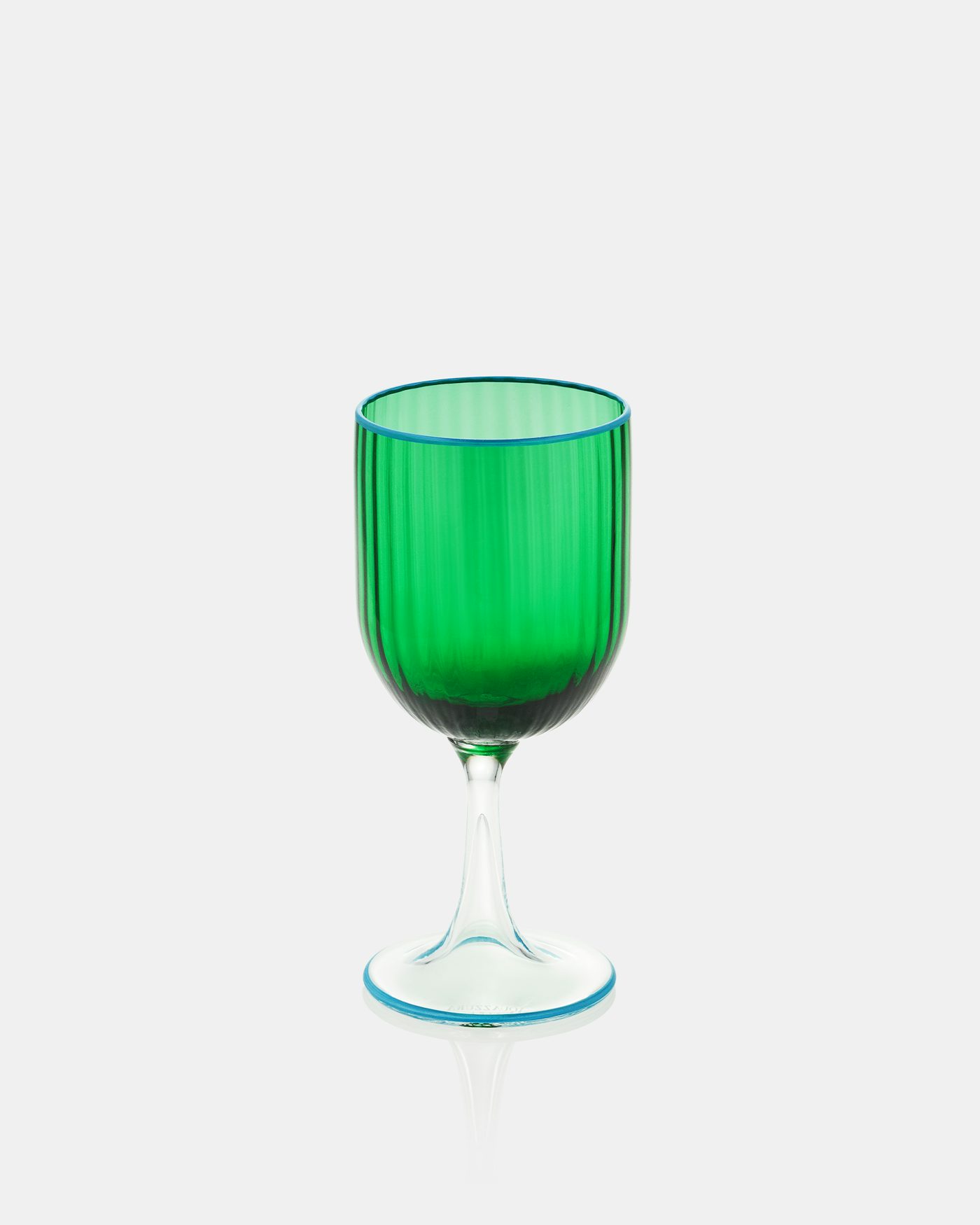Striped White Wine Glass VERDE 0