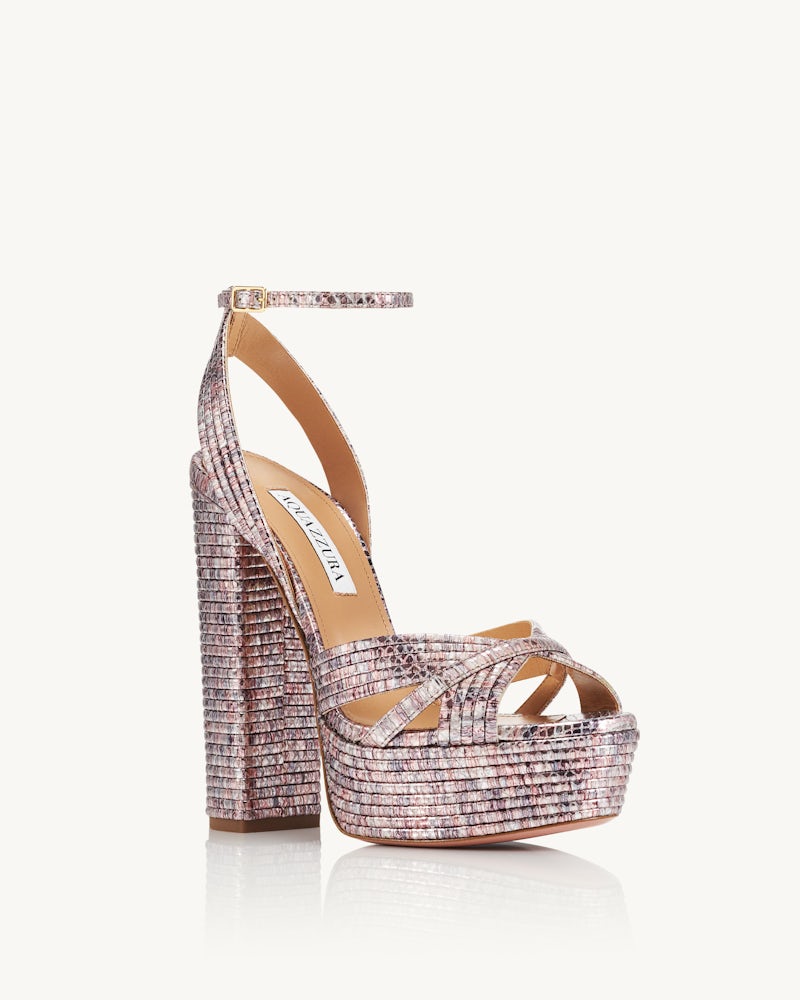 Aquazzura Sundance Plateau Shoes Gold Aquazzura Sundance New