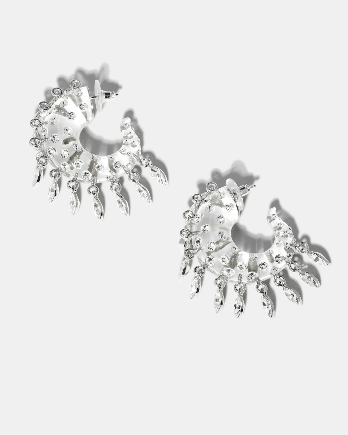 Temptation Crystal Earrings SILVER 1