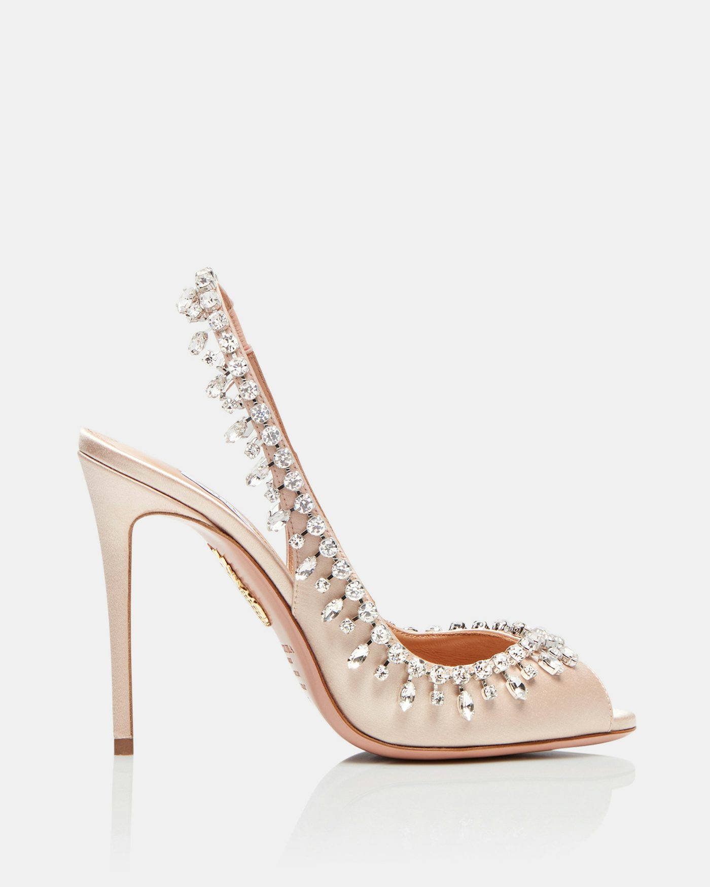 Temptation Crystal Satin Sandal 105 粉色 2