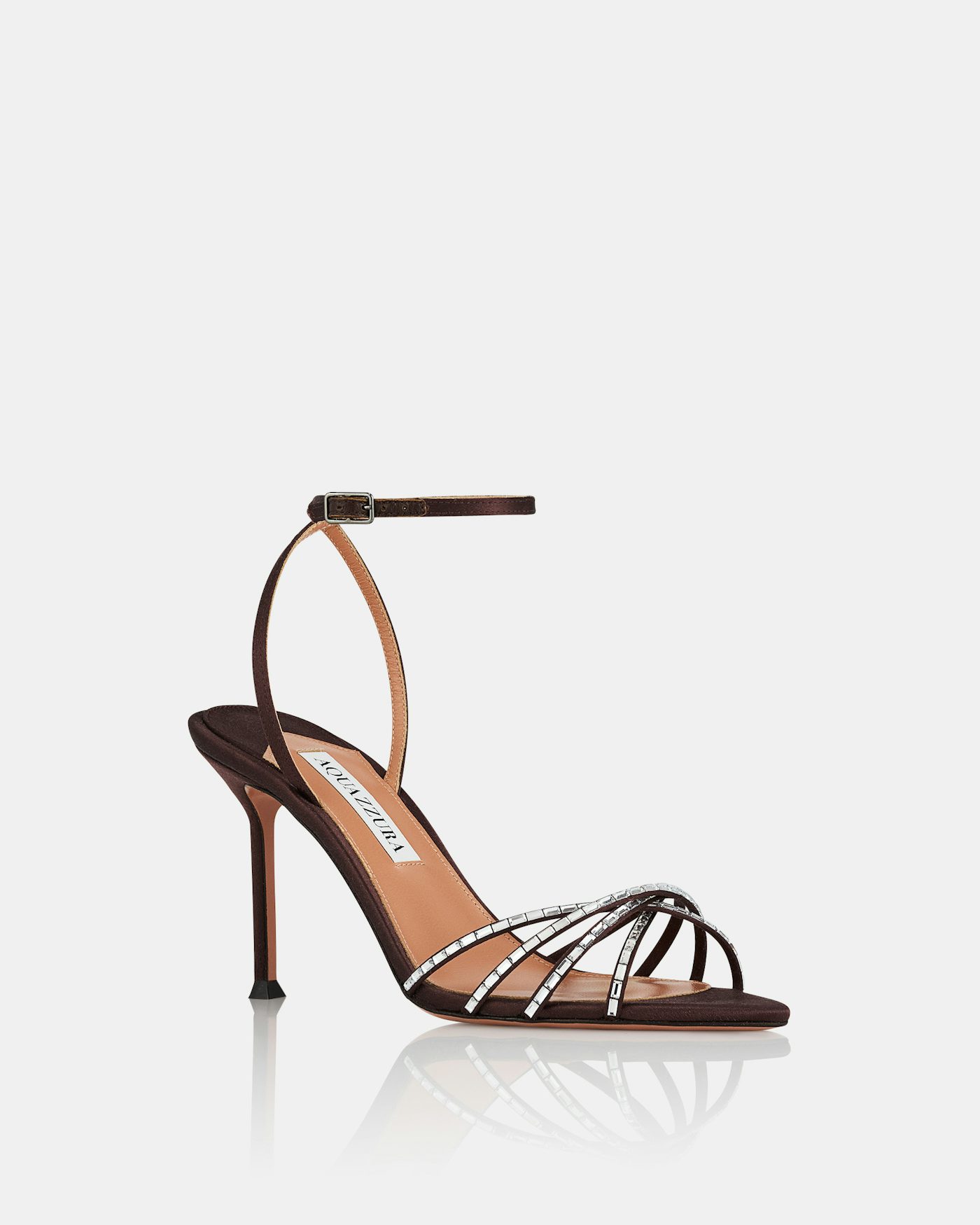 Tell Me Crystal Sandal 85 BROWN 1