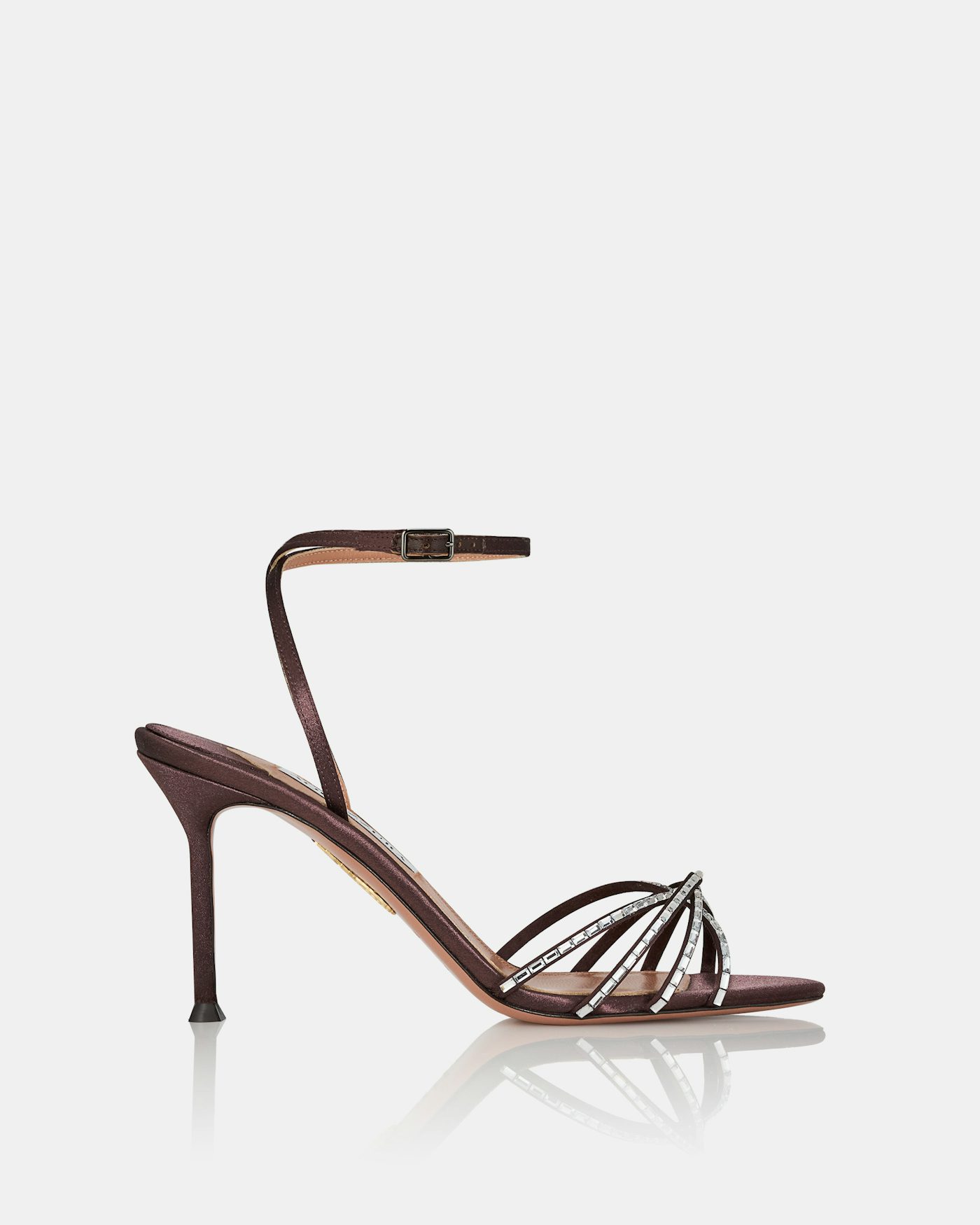 Tell Me Crystal Sandal 85 BROWN 2