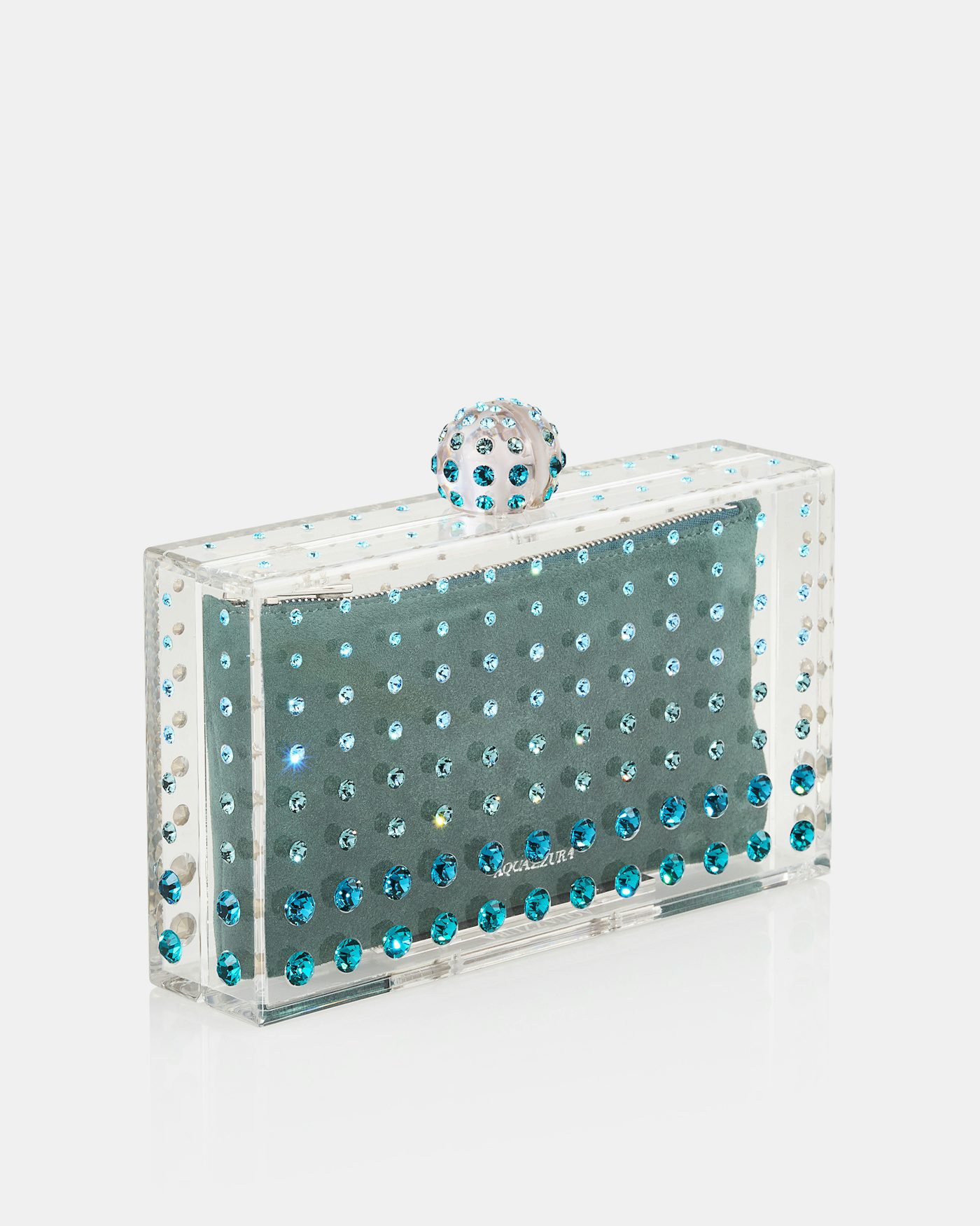 Tequila Clutch TRANSPARENT/LIGHT TEAL/PALLADIUM 1
