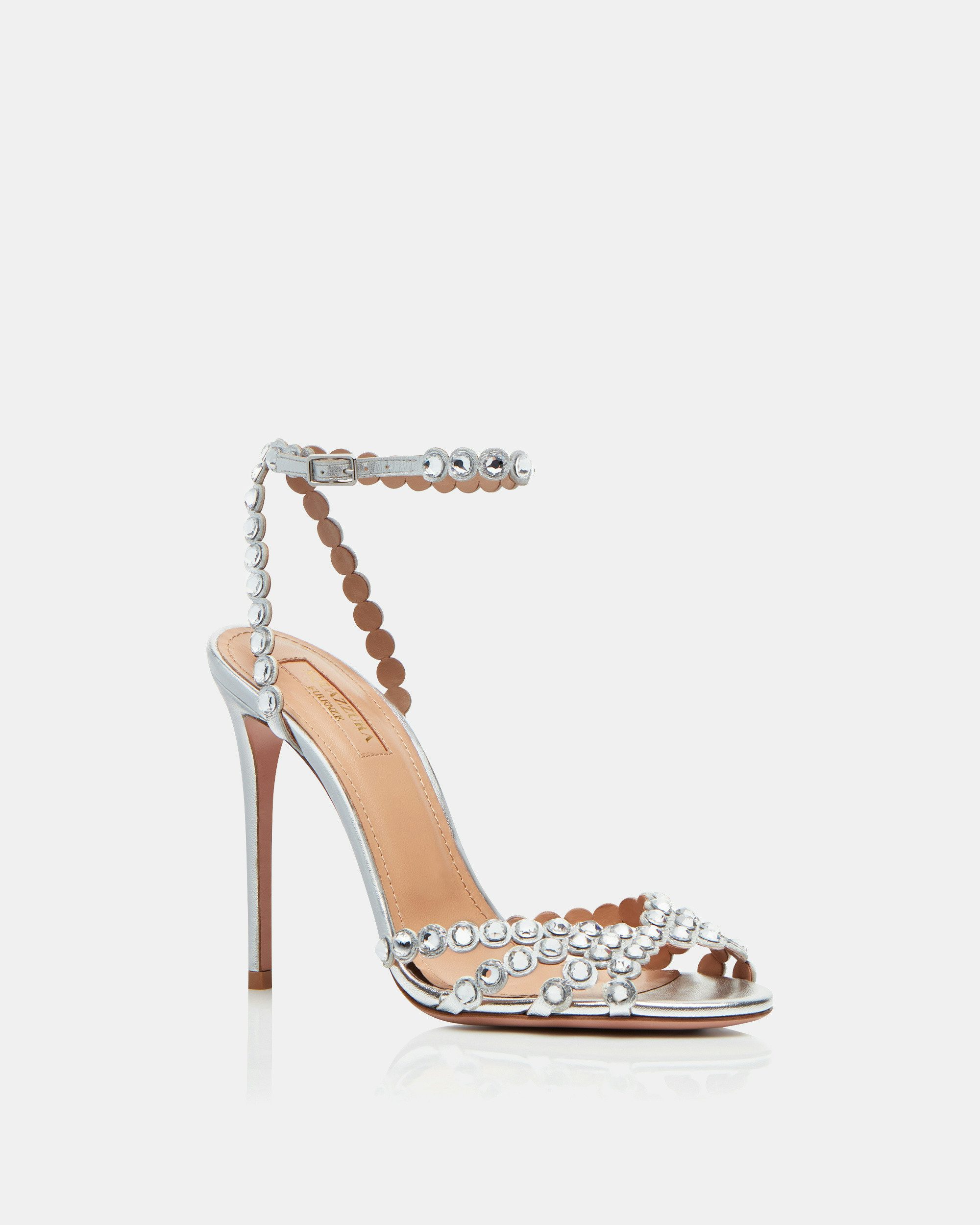 Tequila Sandal 105 SILVER Aquazzura@ Official