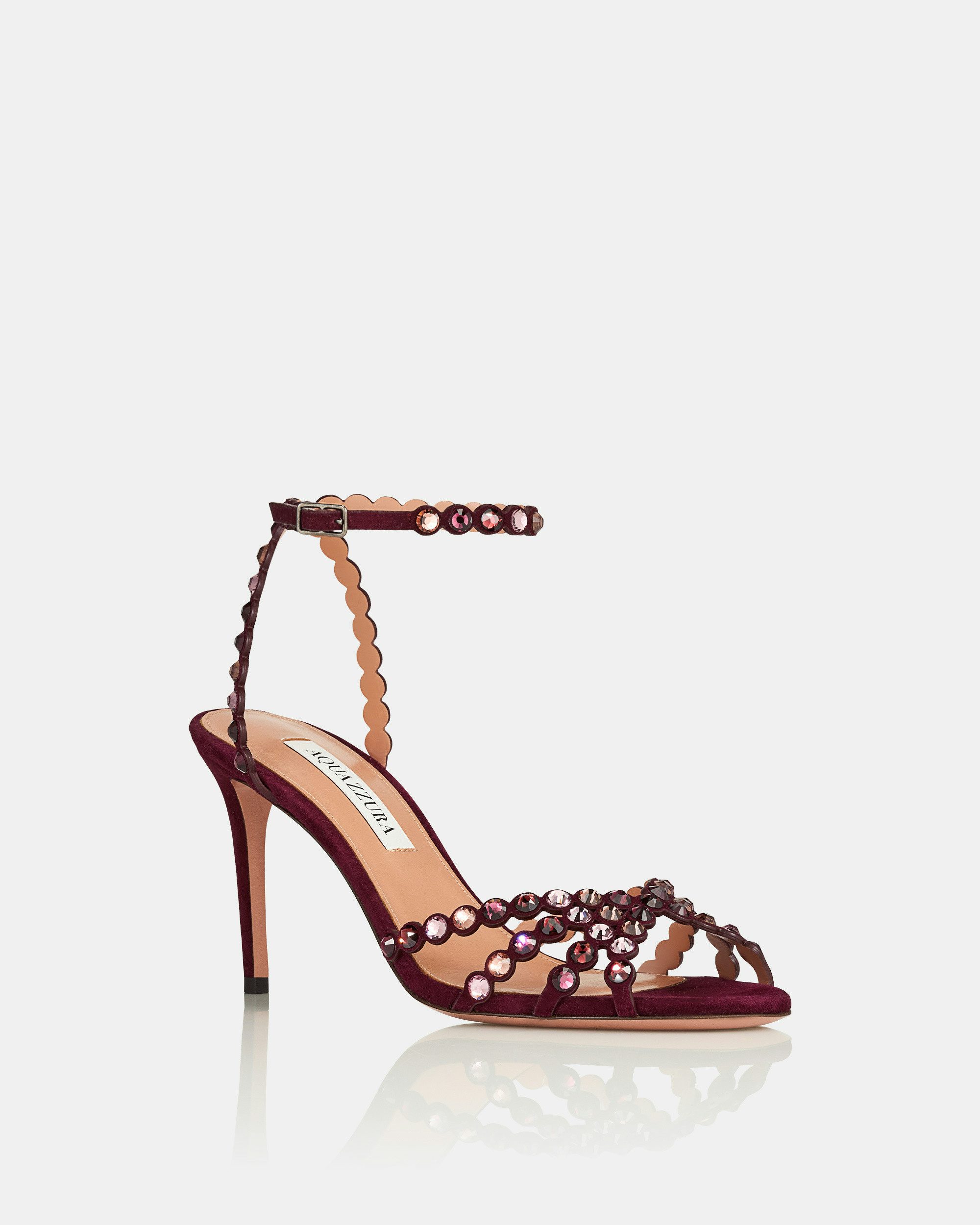Tequila Sandal 85 BORDEAUX Aquazzura@ Official
